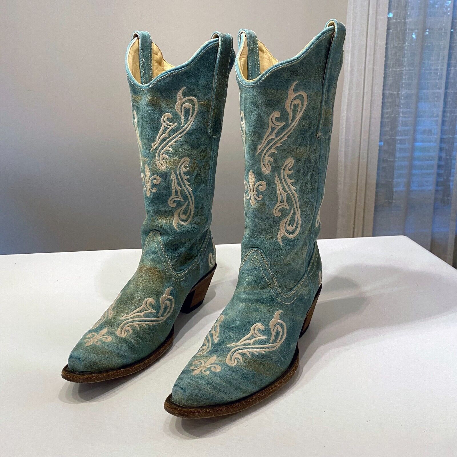 Corral Corral Turquoise Blue Cortez Cowboy Boots Style R1973 9.5 M Size US 9.5 / IT 39.5 - 1 Thumbnail