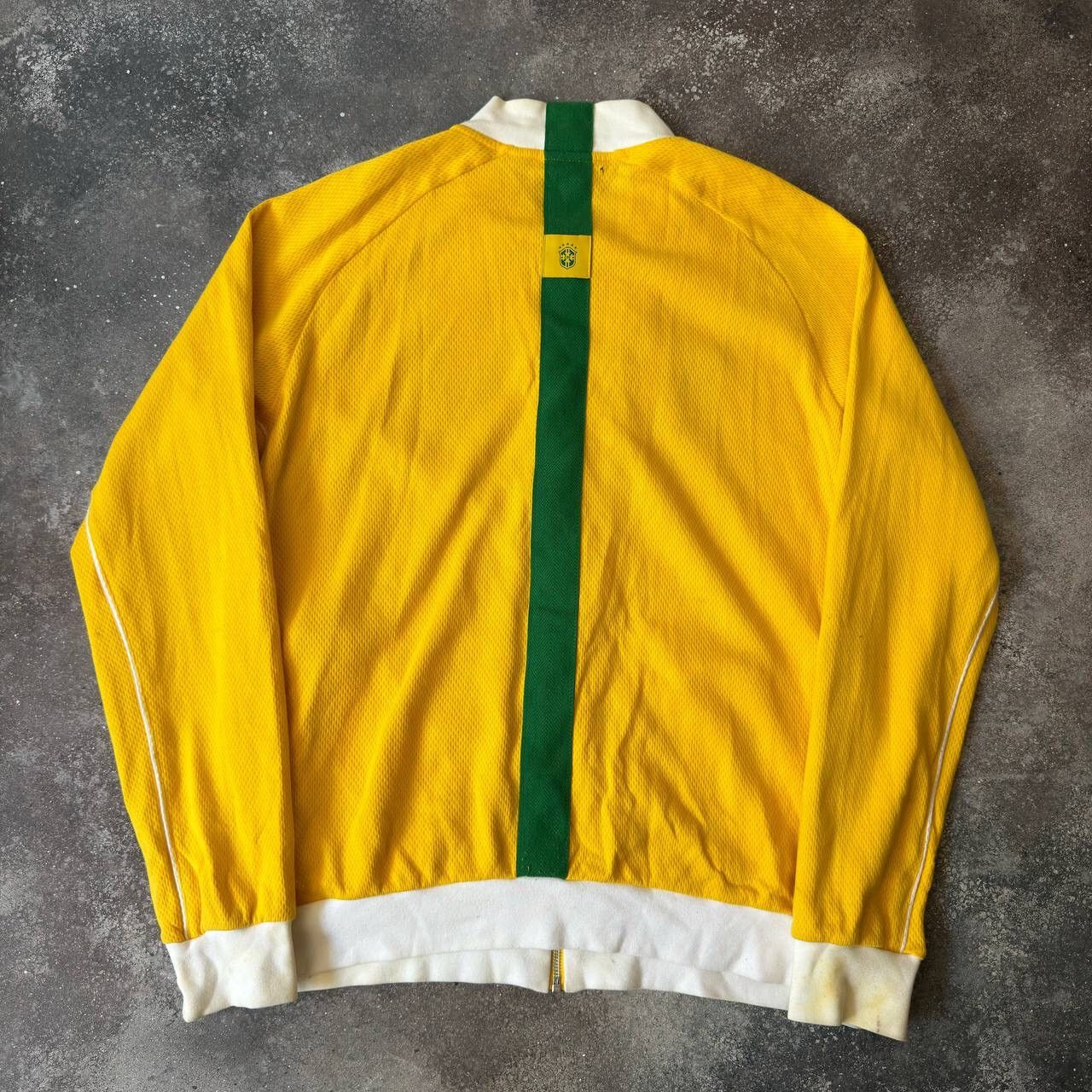 Nike × Vintage 00’s Nike Vintage Brazil #10 Ronaldinho Soccer Track Jacket Size US L / EU 52-54 / 3 - 7 Thumbnail