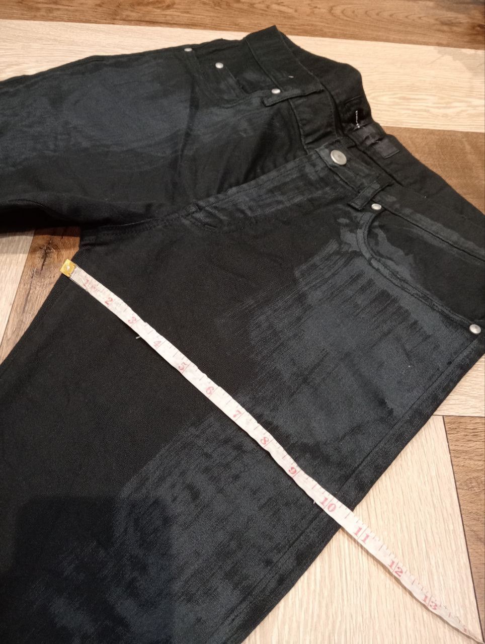 Davit Meursault Japan DAVIT MEURSAULT JAPAN BLACK STRETCH PANTS Size US 33 - 16 Thumbnail