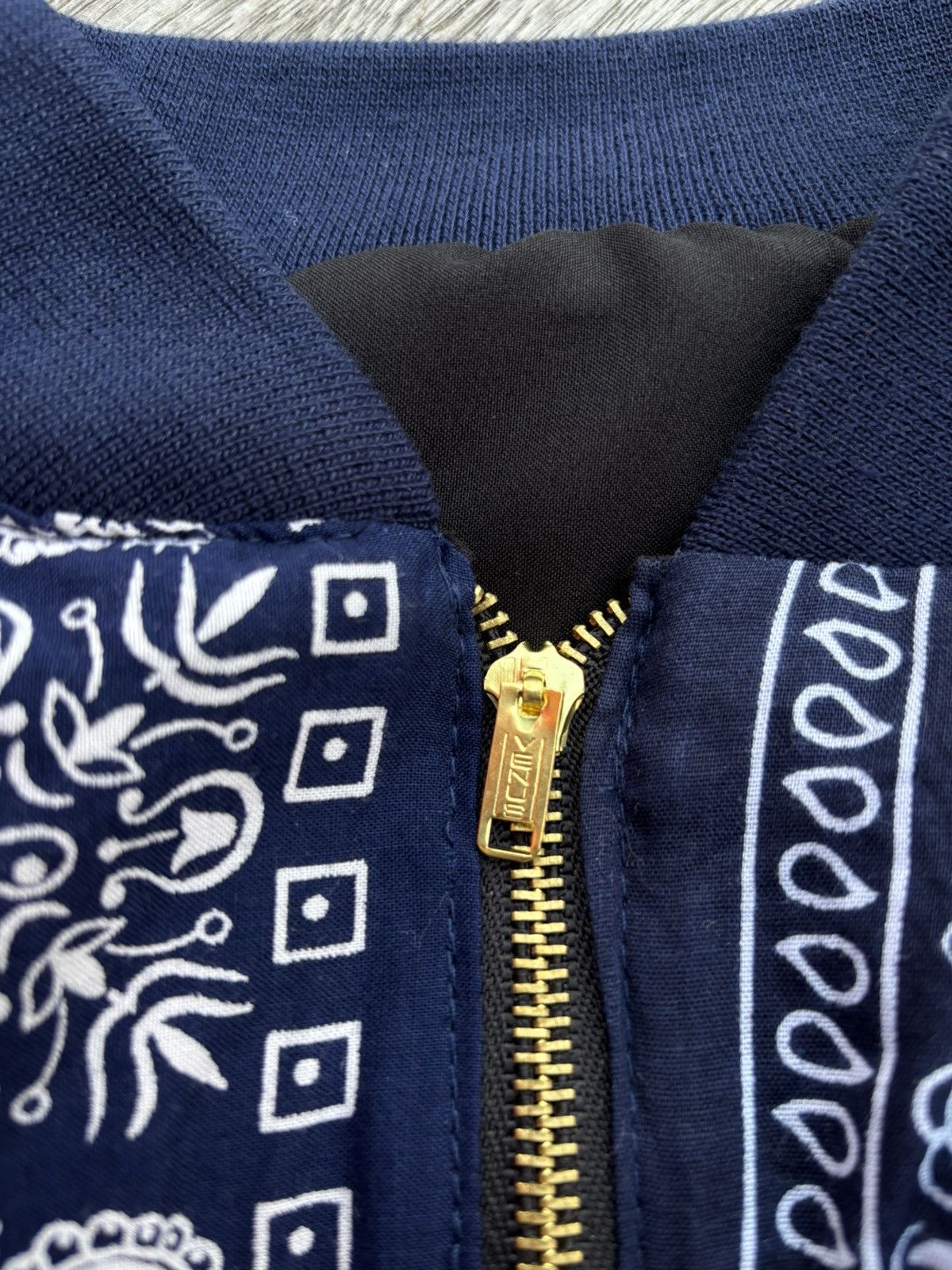 Handmade Bandana Navy Custom Made Jacket Size US L / EU 52-54 / 3 - 5 Thumbnail