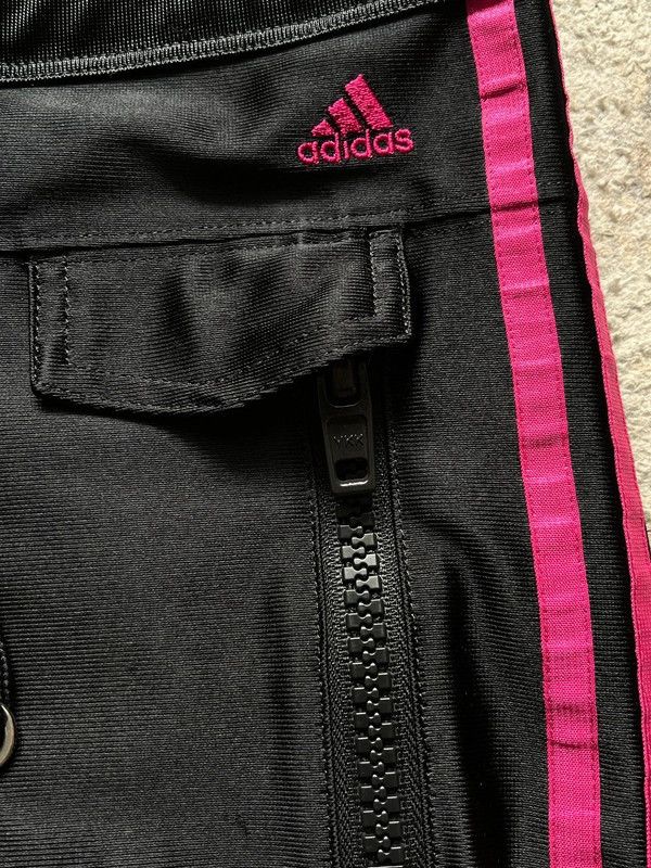 Adidas Adidas Track Pants Sz 8 / 36 / S Y2K 2009 Satin Skinny Size 27" / US 4 / IT 40 - 4 Thumbnail