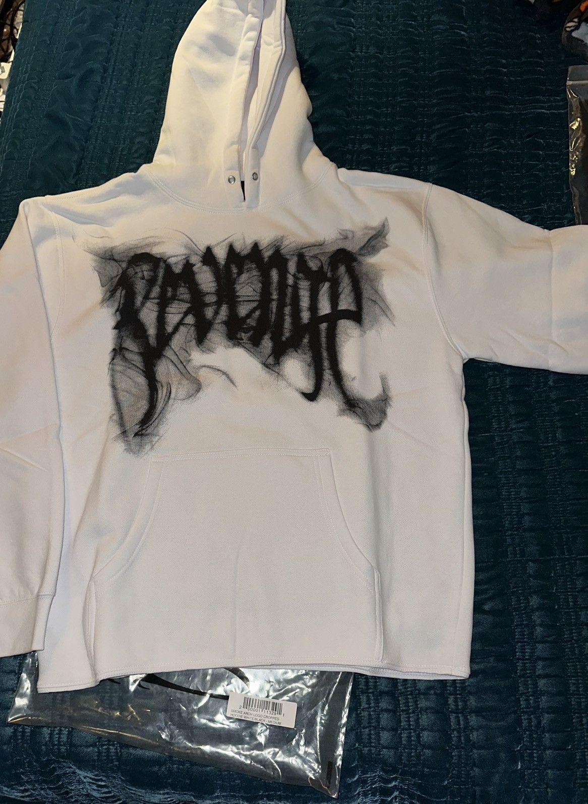 Revenge Smoke Arch Logo Cropped White/Black Size US M / EU 48-50 / 2 - 1 Thumbnail