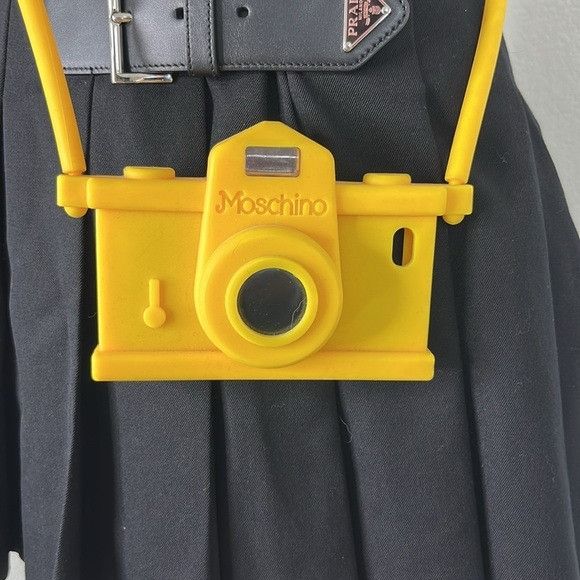 Moschino Moschino Barbie Yellow Camera Crossbody Phone Carrying Case Size ONE SIZE - 3 Thumbnail