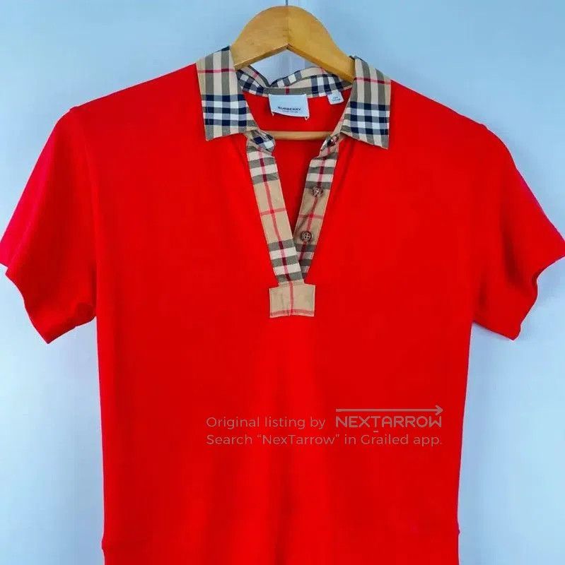 Burberry Burberry Summer Red Short Sleeve Dress. Size XS / US 0-2 / IT 36-38 - 3 Thumbnail