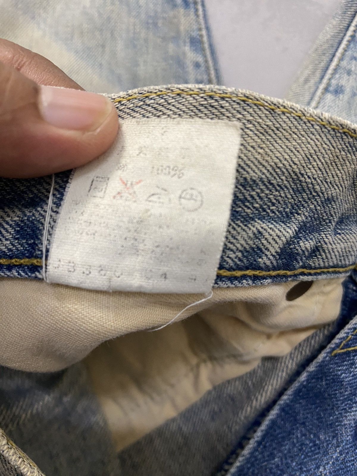 Levi's Vintage Clothing Thrashed Vintage Levis Big E 503 Ripped Denim Selvedge Japan Size US 33 - 10 Thumbnail