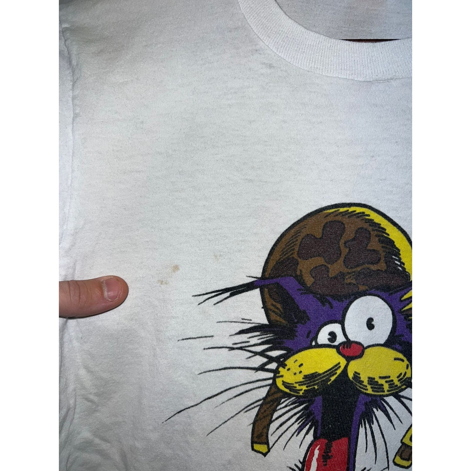 Hanes Vintage Operation Desert Shield Shirt Bill The Cat Tee 90s M Size US M / EU 48-50 / 2 - 5 Thumbnail