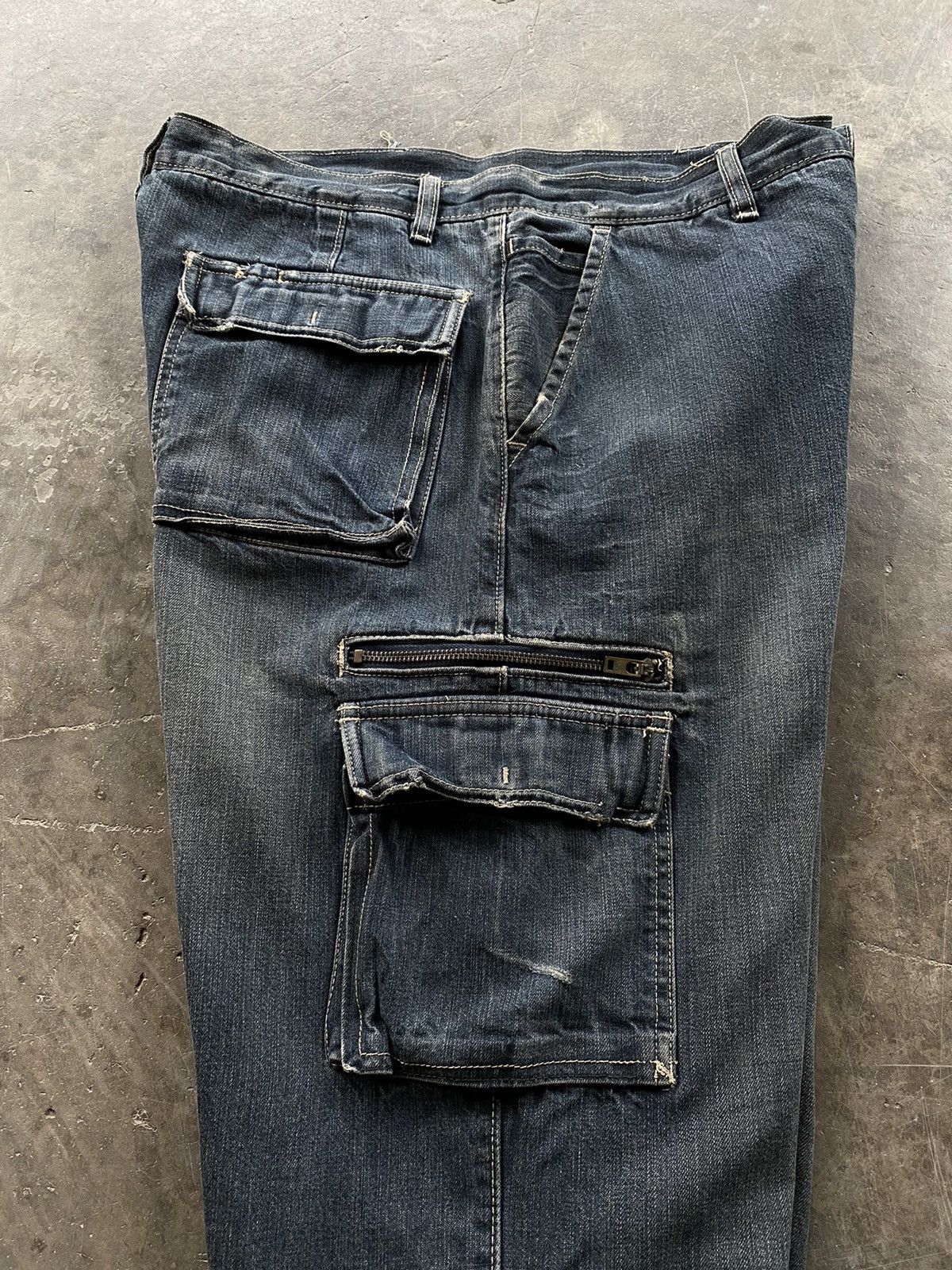 Vintage Baggy Jeans Vintage Workwear Old Navy Cargo 34x34 Size US 34 / EU 50 - 15 Thumbnail