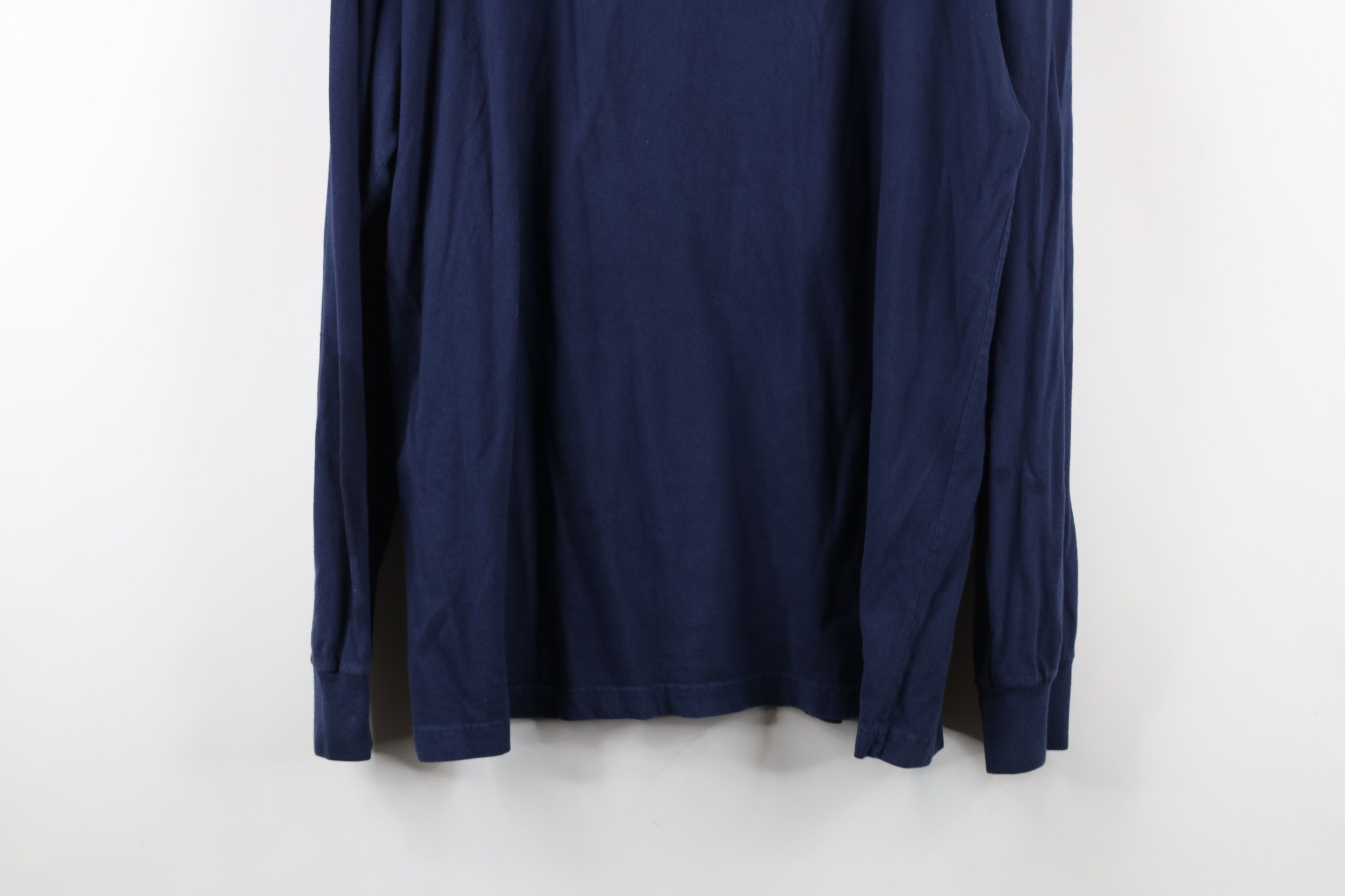 Ralph Lauren × Vintage Vintage 90s Ralph Lauren Track Shoe Long Sleeve T-Shirt Blue Size US M / EU 48-50 / 2 - 14 Thumbnail