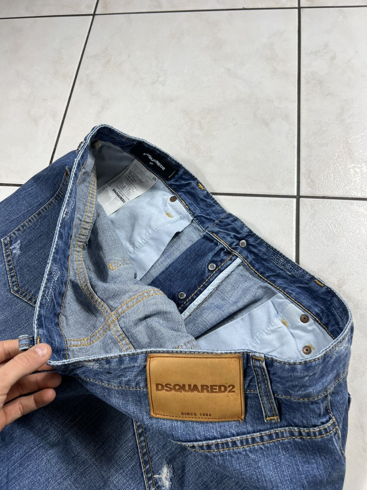 Dsquared2 Dsquared2 rider jeans ripped distressed denim pants washed Size US 36 / EU 52 - 19 Thumbnail