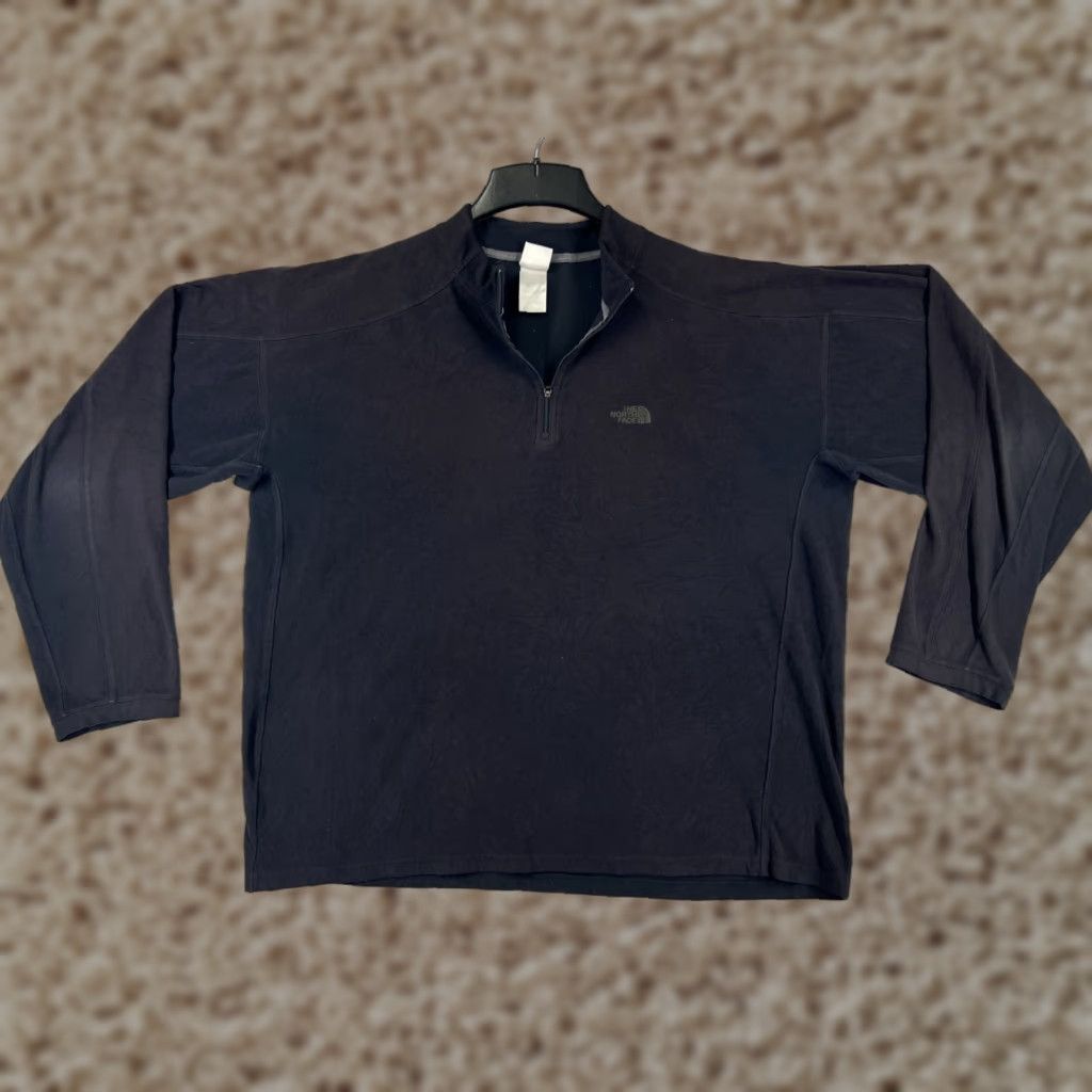 The North Face The North Face Sweater Men XL Black Long Sleeve 1/4 Zip Fleece Polyester Mock Neck Shirt Size US XL / EU 56 / 4 - 1 Thumbnail