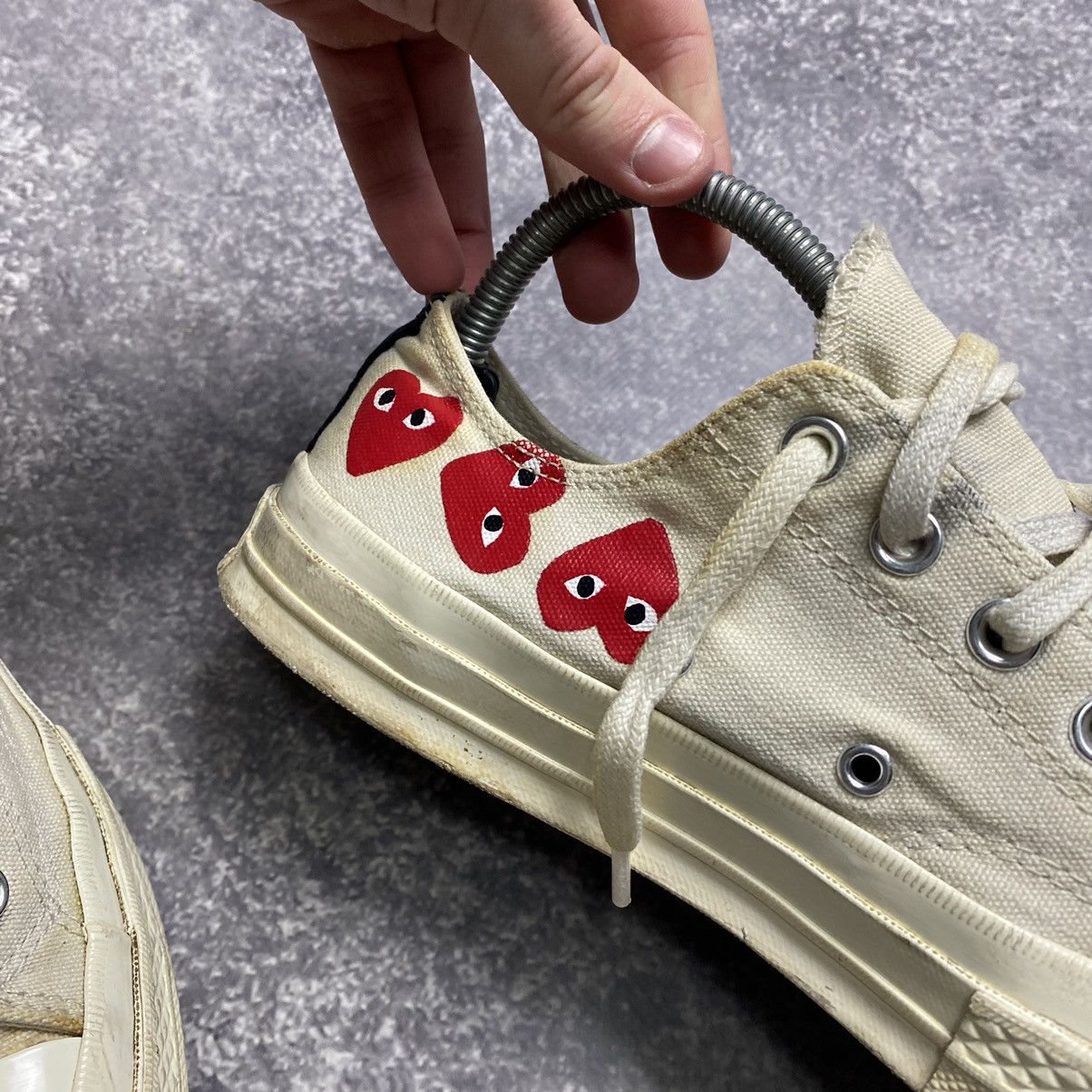 Comme des Garcons PLAY Rare Play Comme Des Garçons Monogramm logo sneakers Size US 7 / EU 40 - 8 Thumbnail