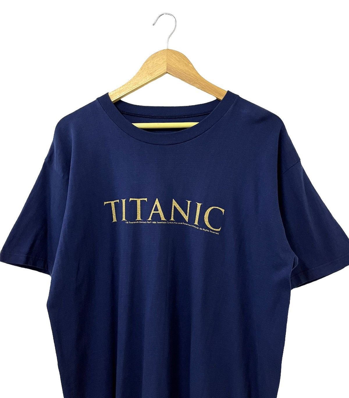 Vintage VINTAGE 90s TITANIC LEONARDO DICAPRIO ROMANTIC MOVIE TSHIRT Size US XL / EU 56 / 4 - 7 Thumbnail