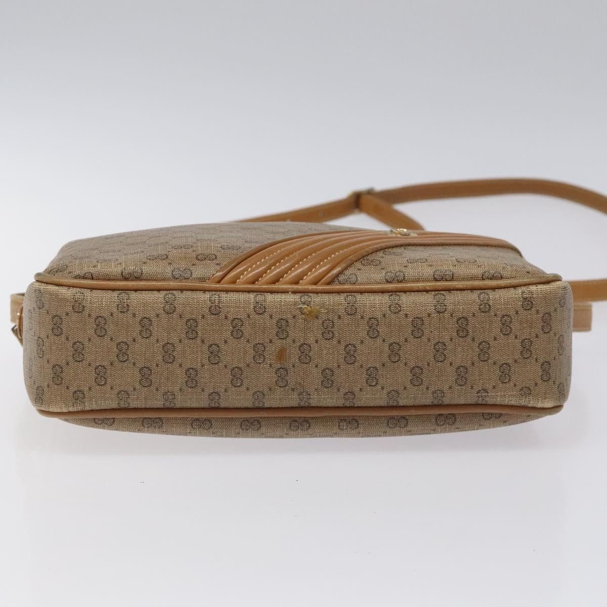 Gucci GUCCI Micro GG Supreme Shoulder Bag Pvc Leather Brown Gold Size ONE SIZE - 9 Thumbnail