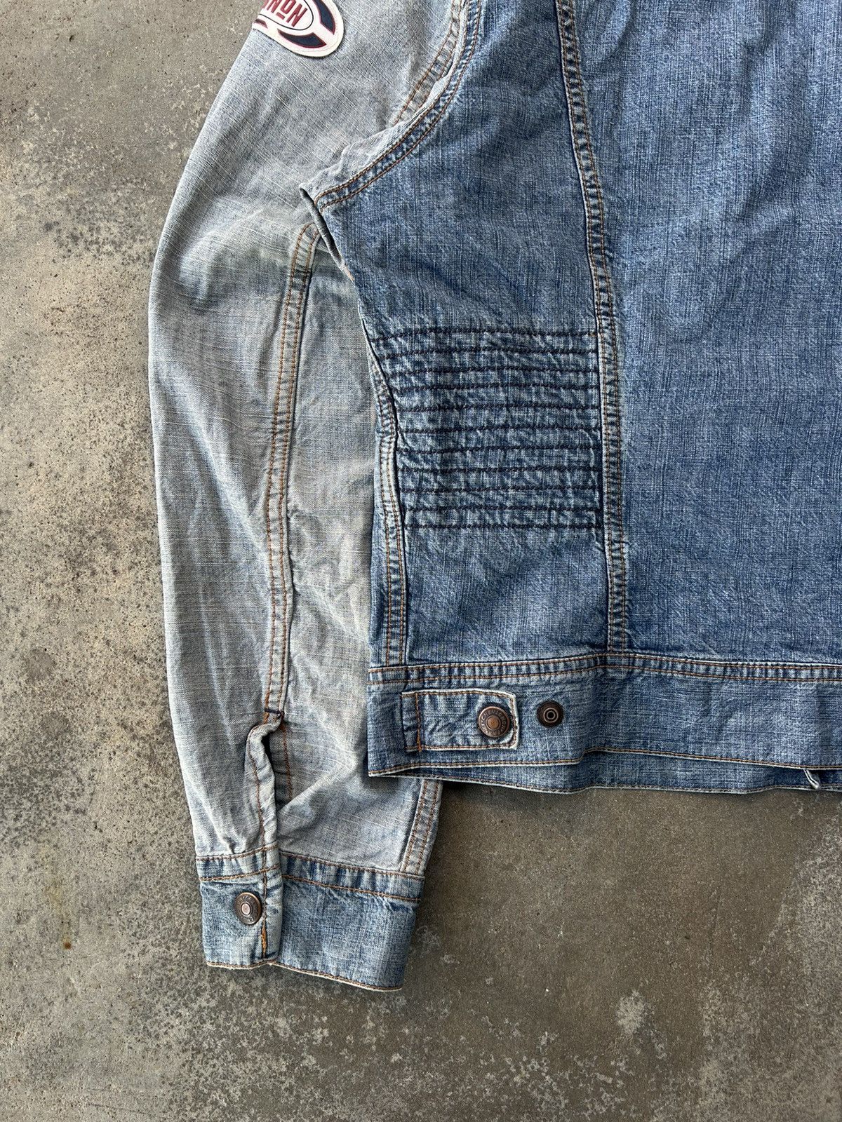 Vintage Vintage Chevignon Denim Jacket Distressed Grunge Size US M / EU 48-50 / 2 - 15 Thumbnail