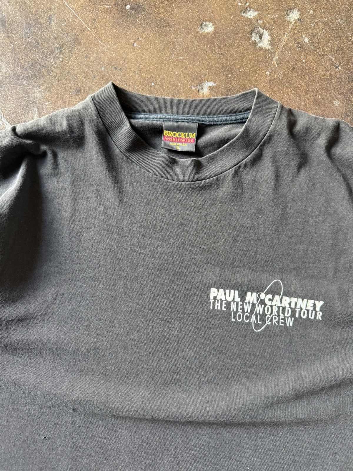 Vintage vintage 90s rare paul mccartney world tour local crew shirt Size US XL / EU 56 / 4 - 3 Thumbnail