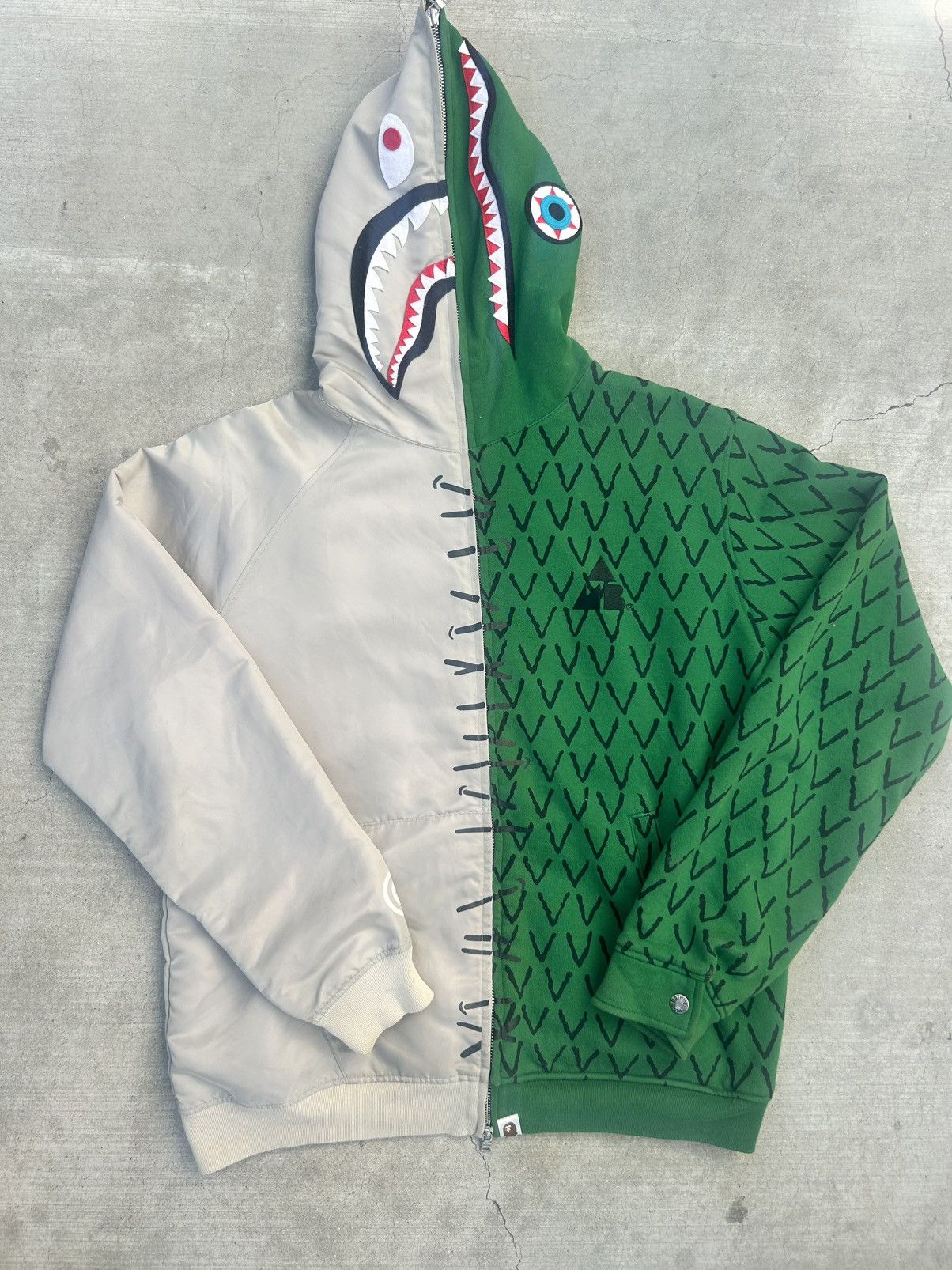 Ambush Design × Bape Bape x Ambush Half Shark Half Alligator 