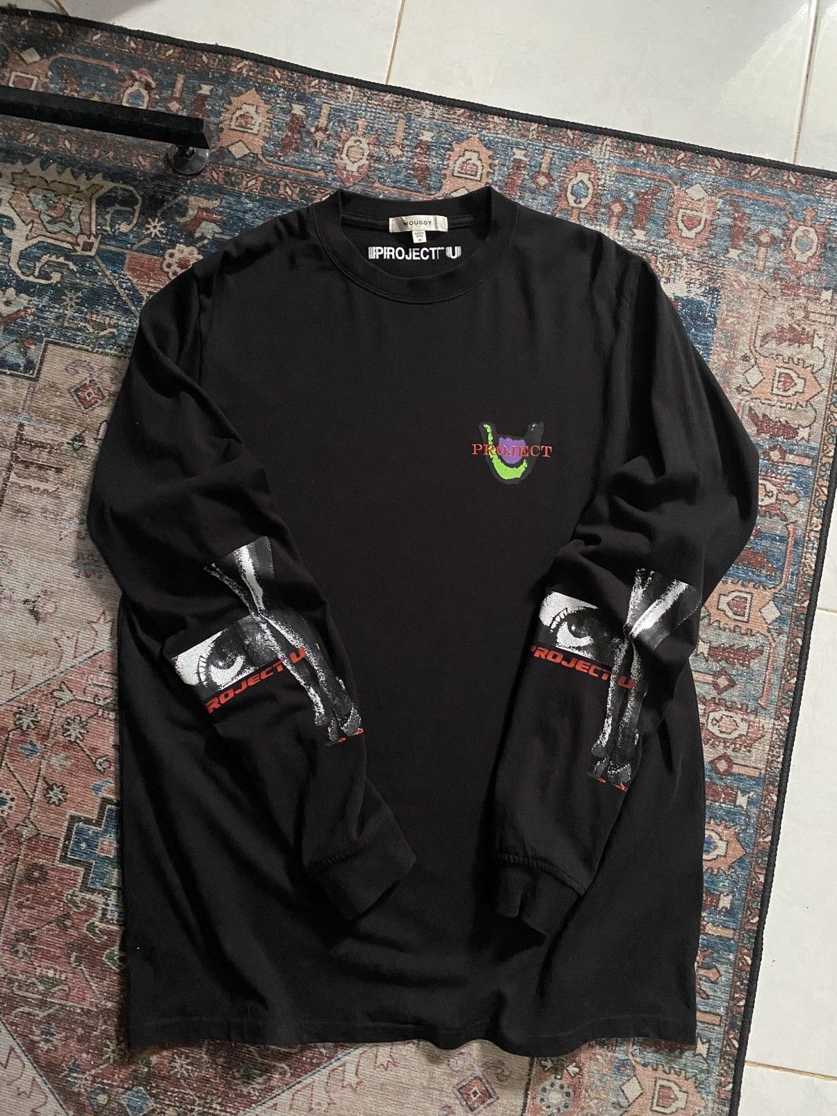 Japanese Brand Moussy project U longsleeve Size US M / EU 48-50 / 2 - 1 Thumbnail