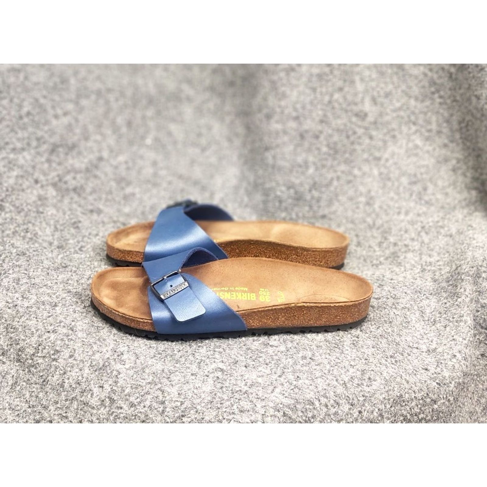 Birkenstock Birkenstock Madrid Leather Synthetics Elemental Blue Orthopedic slippers sandals Size US 9 / IT 39 - 7 Thumbnail