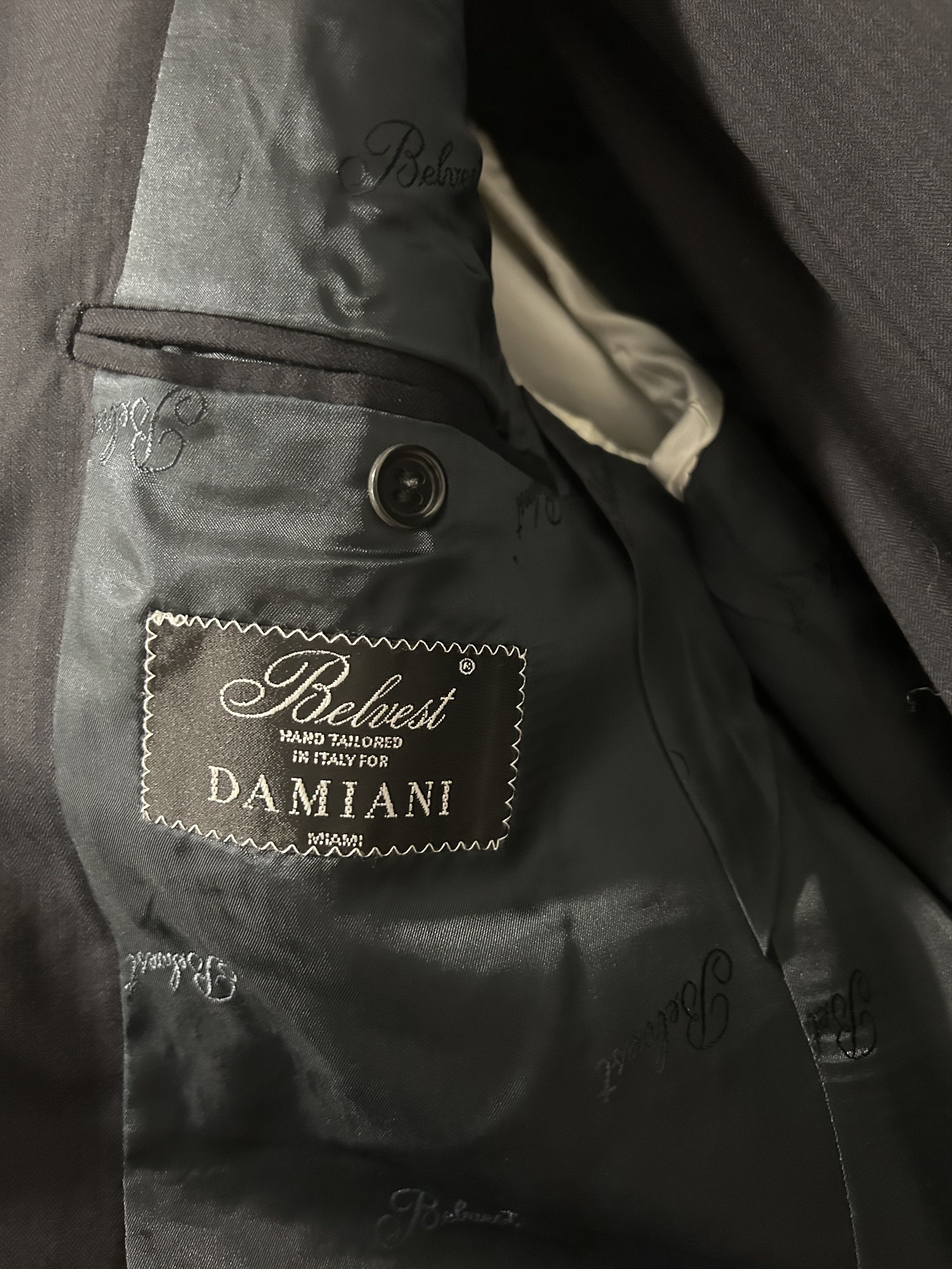 Other Vintage Custom Italian Behest Damiani Miami Two Piece Suit Size 42R - 3 Thumbnail