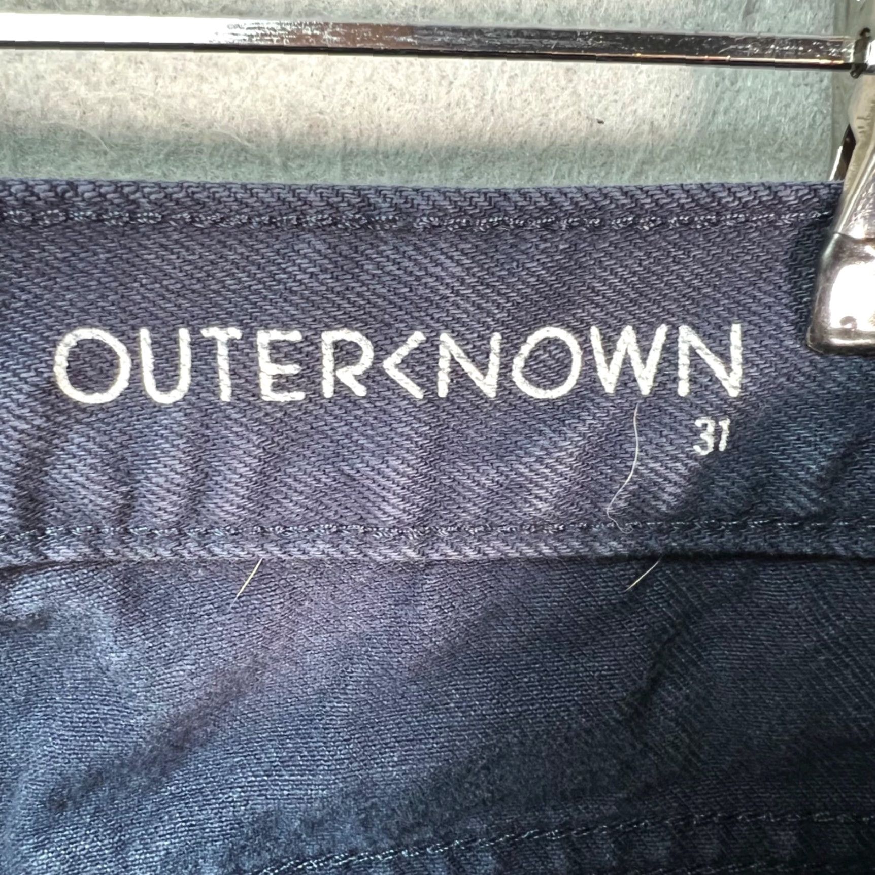 Outerknown Outerknown Jeans Men 31 x 30 Blue Dark Wash Organic Cotton Drifter Tapered Denim 5-Pocket Block Slim Regular Short Vintage No Size US 31 - 3 Thumbnail