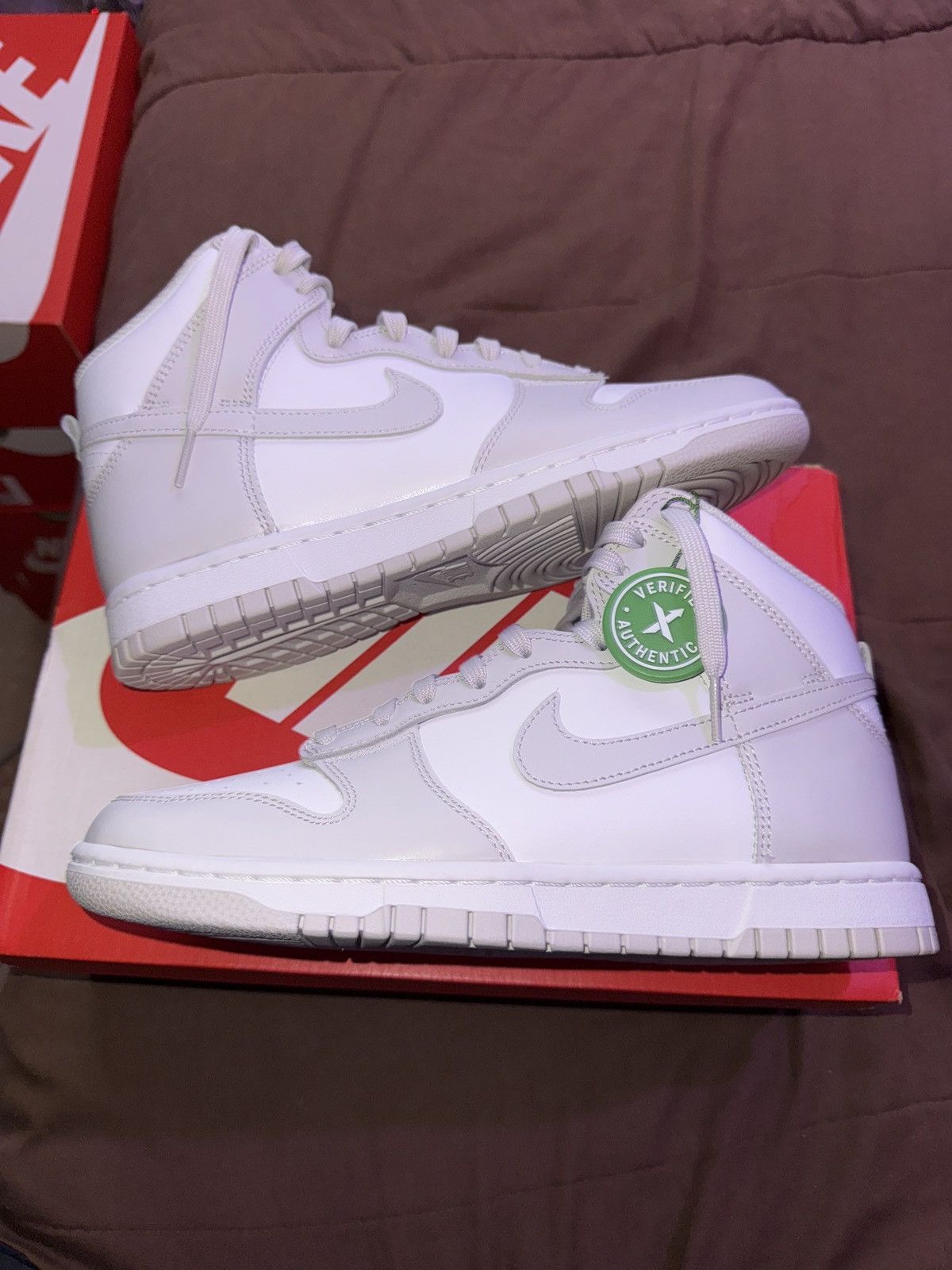 Nike Nike Dunk HI Retro White/Vast Grey-White 2021 Size US 8.5 / EU 41-42 - 6 Thumbnail