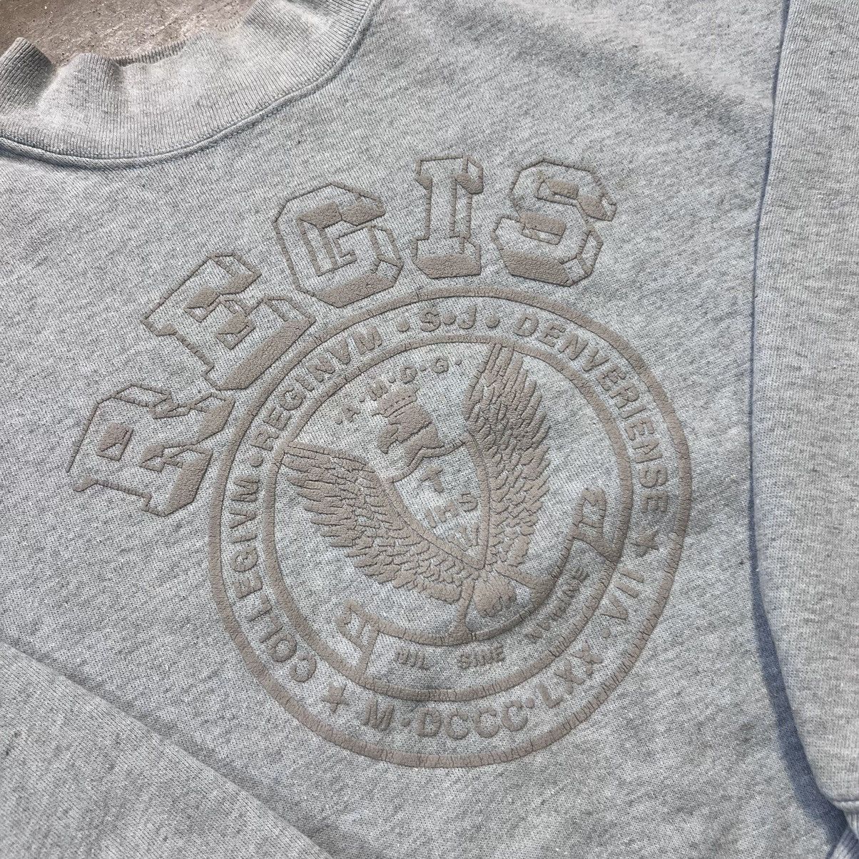 Vintage Vintage 80s Regis College Crewneck Sweatshirt Spell Out Boxy Size US L / EU 52-54 / 3 - 6 Thumbnail