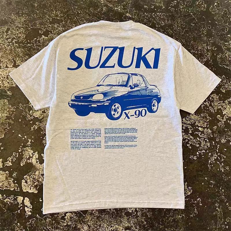 Japanese Brand × Vintage Gray casual washed retro car print tee Size US M / EU 48-50 / 2 - 1 Thumbnail