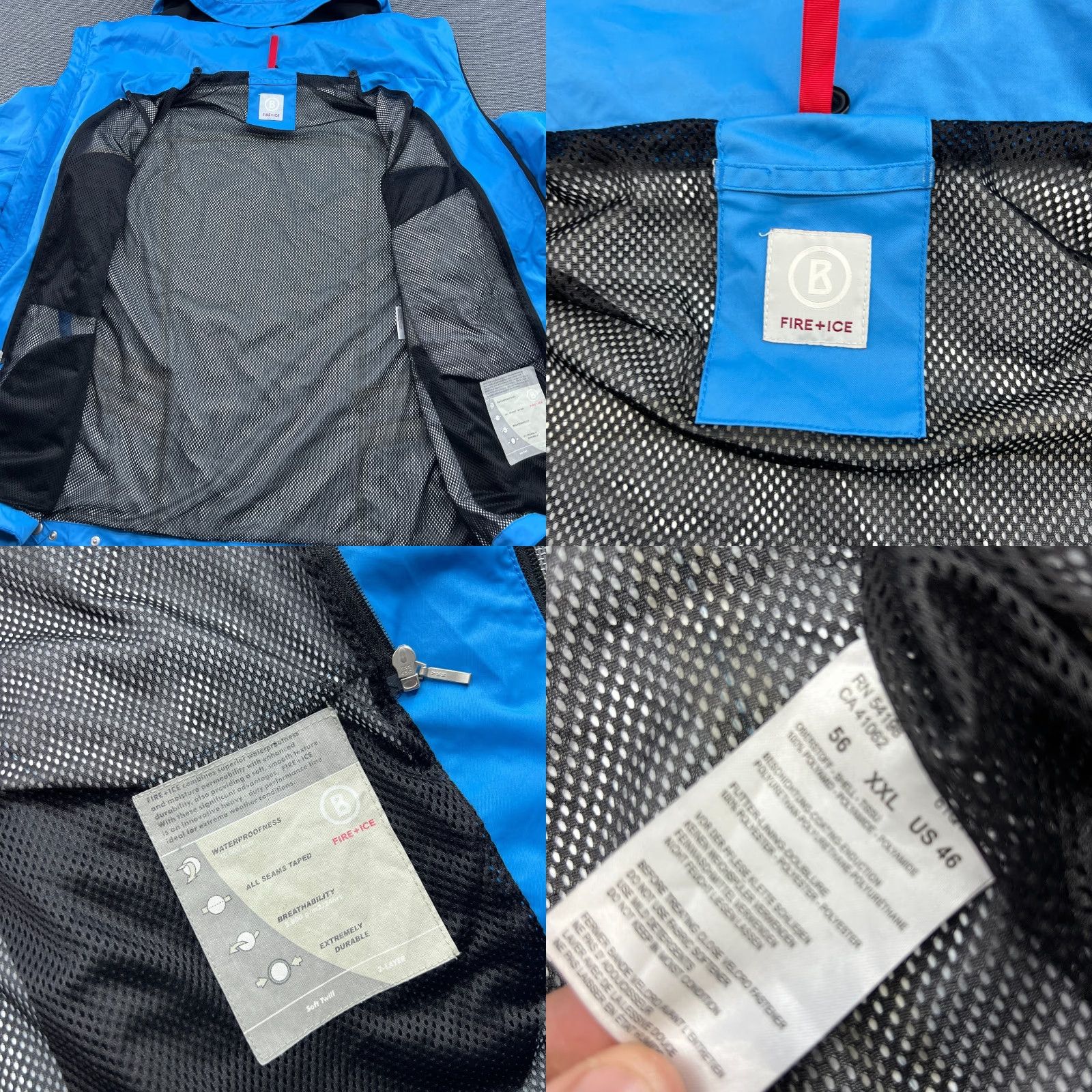 Bogner VINTAGE? No — Bogner Jacket Mens 2XL XXL Ski Taped Seams 10k Blue Hooded Snowboard - Bogner Ice + Fire - Jacket - Men - Blue - 2XL Size US XXL / EU 58 / 5 - 8 Thumbnail