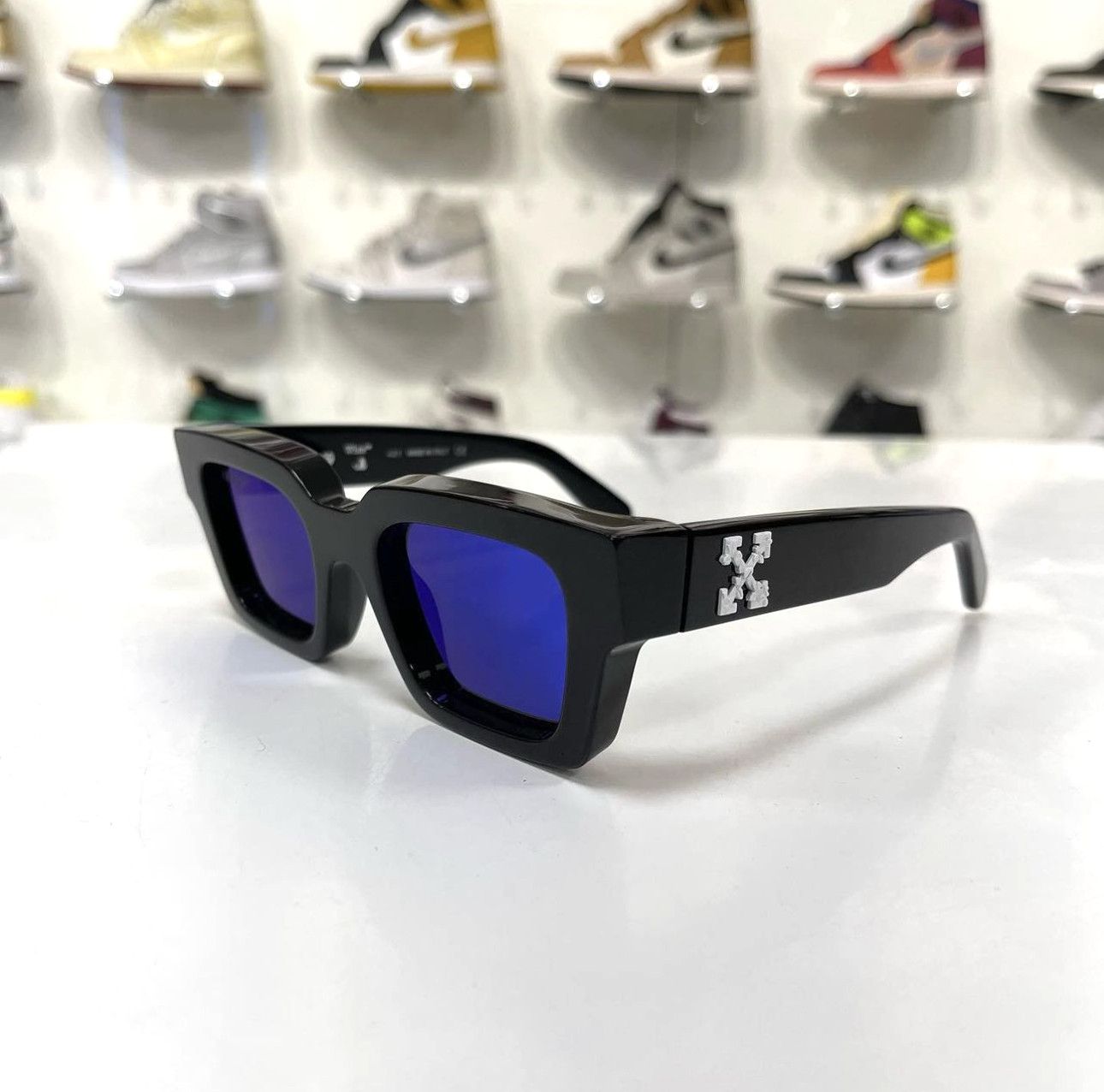 OFF-WHITE VIRGIL Logo Authentic Mirror Lens Sunglasses