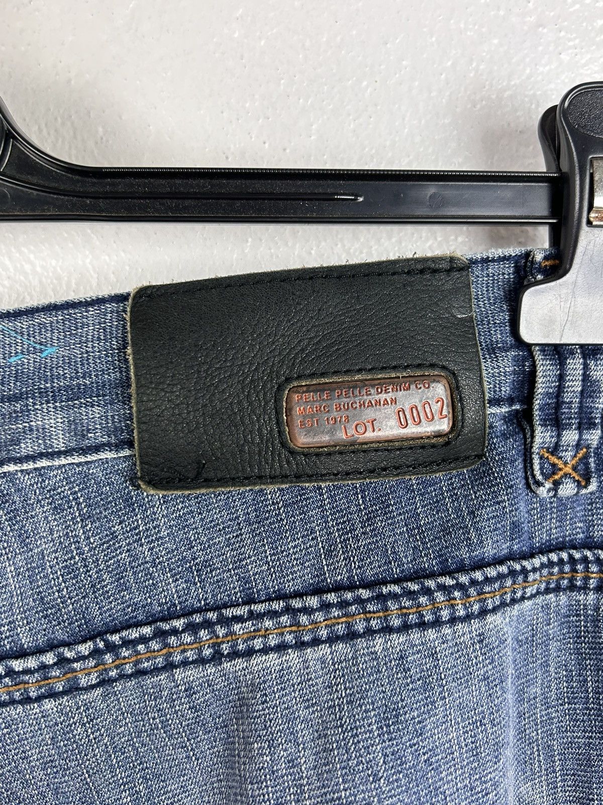 Pelle Pelle 00s Vintage Pelle Pelle Y2K Dark Wash Rap Hip Hop Jeans Size US 34 / EU 50 - 9 Thumbnail