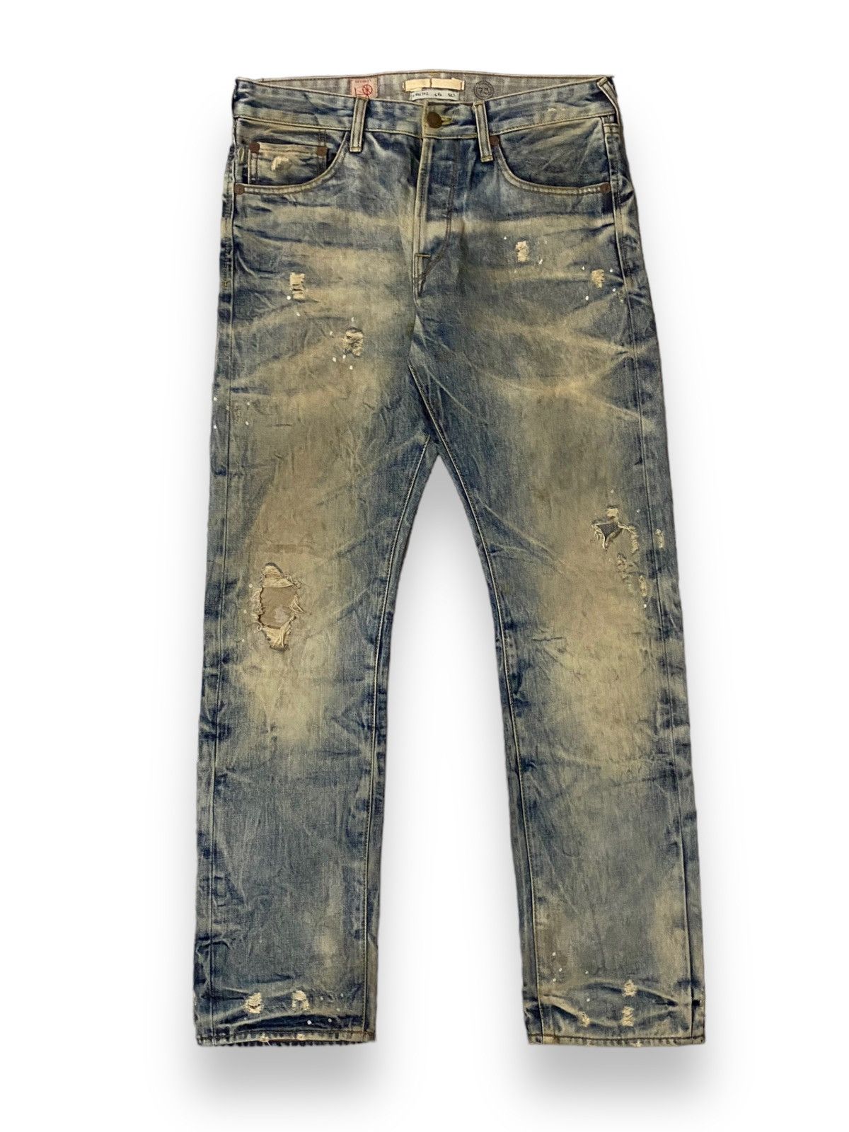 image of 20471120 x Heritage Vintage Japan Heritage Pepe Jean London Dirty Distressed D' in Midwash (Size 33