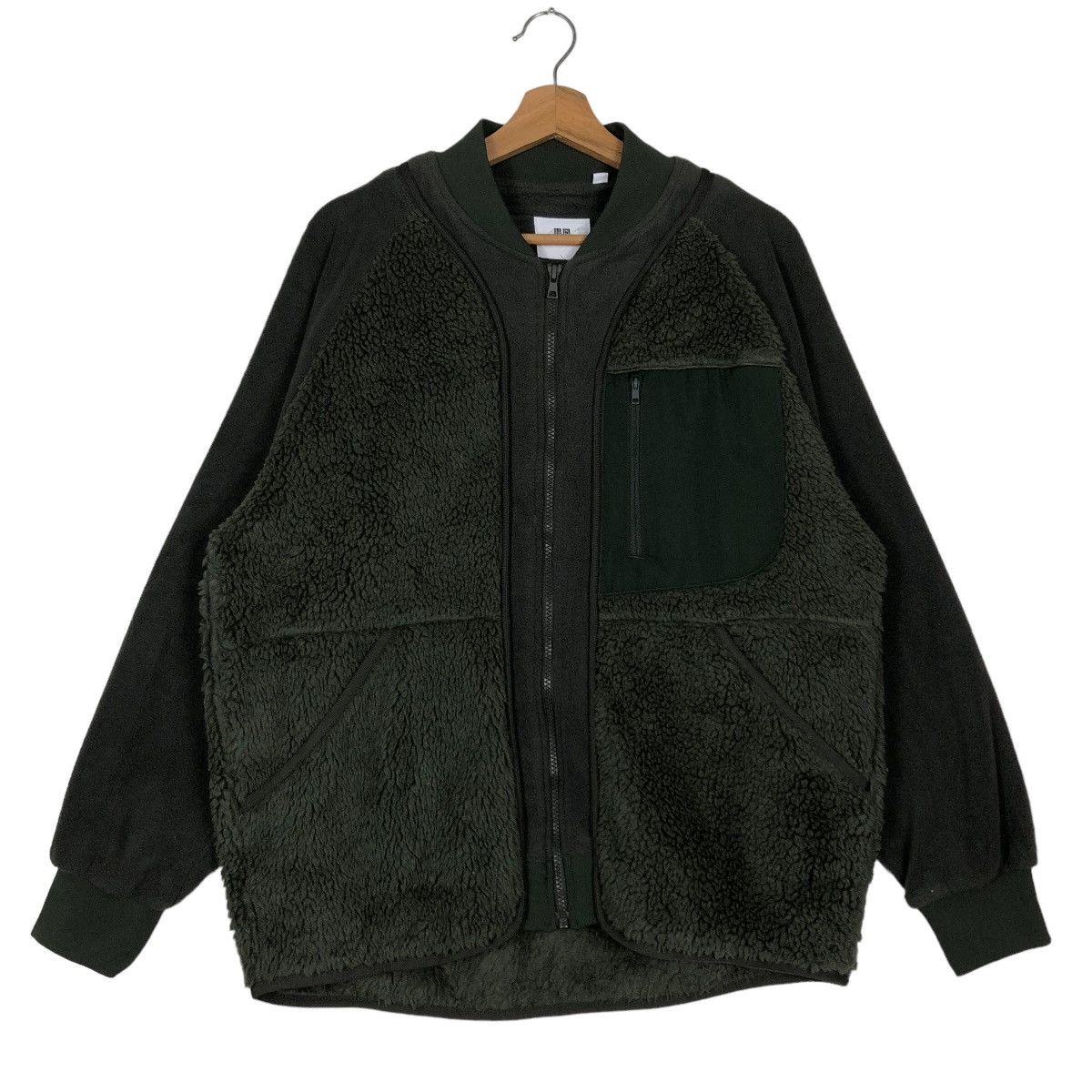 Japanese Brand 🔥Bomber Jacket Fleece White Mountaineering Uniqlo Japan Size US M / EU 48-50 / 2 - 1 Thumbnail