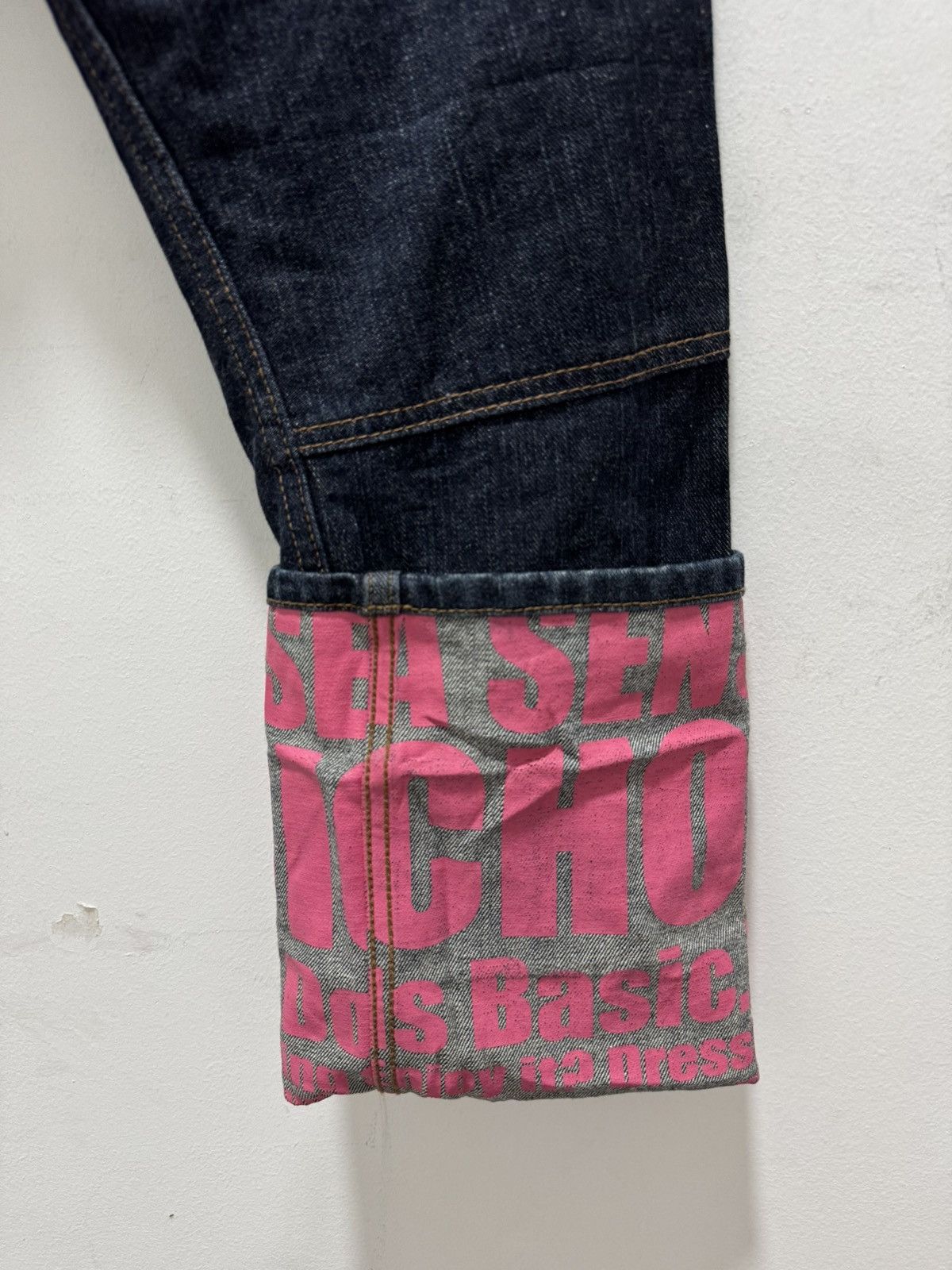 Japanese Brand VINTAGE DOMINATE DOUBLE WAIST CURVED PUNK STYLE DENIM Size US 30 / EU 46 - 13 Thumbnail