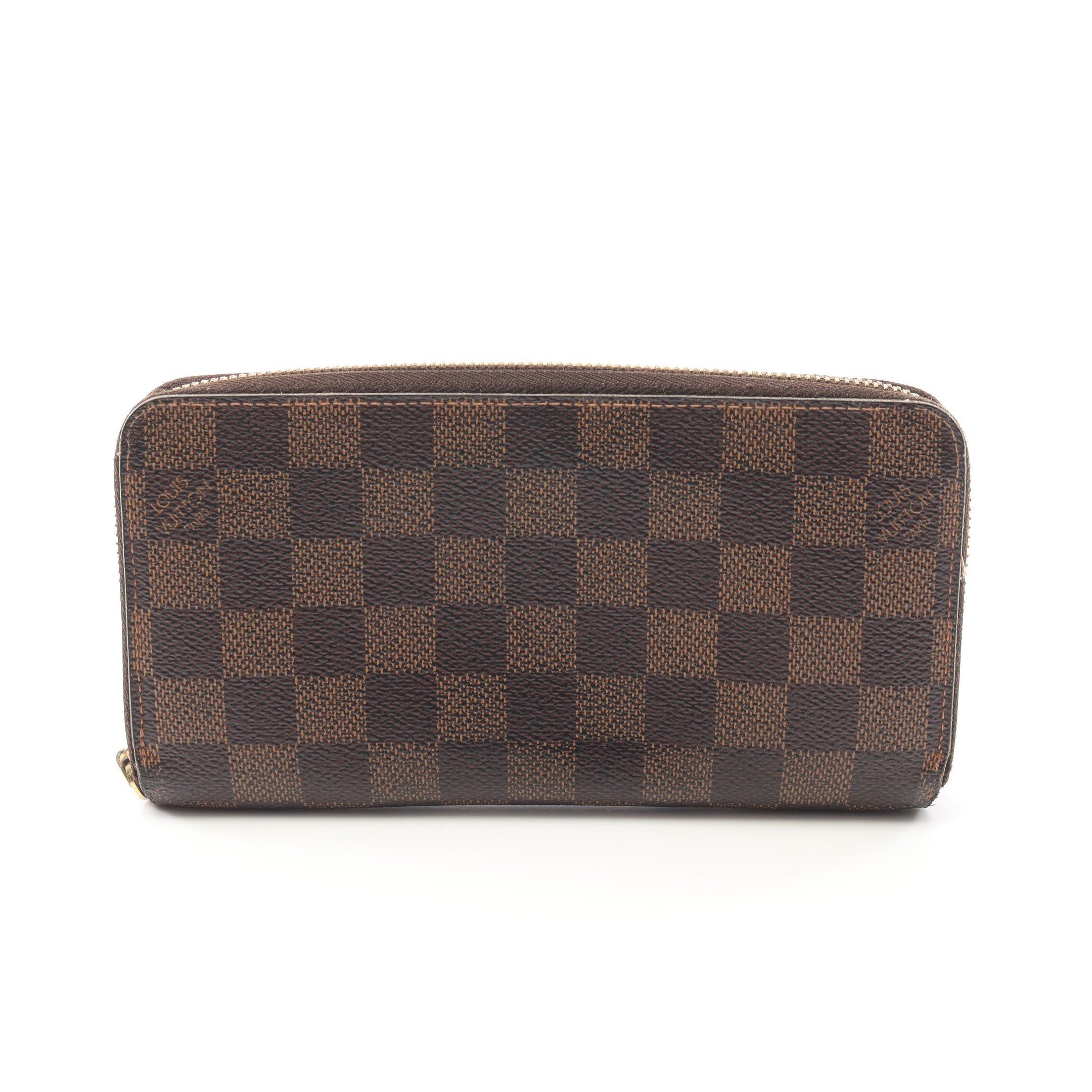 Louis Vuitton Louis Vuitton Zippy Wallet Damier Ebene Round Zipper Long Brown Size ONE SIZE - 1 Thumbnail