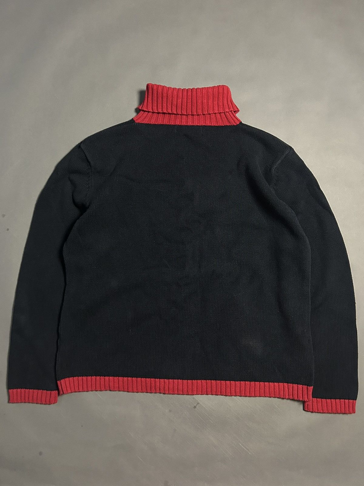 Saint Laurent Paris YSL sweater turtleneck black red Saint Laurent Jeans Size US XL / EU 56 / 4 - 6 Thumbnail