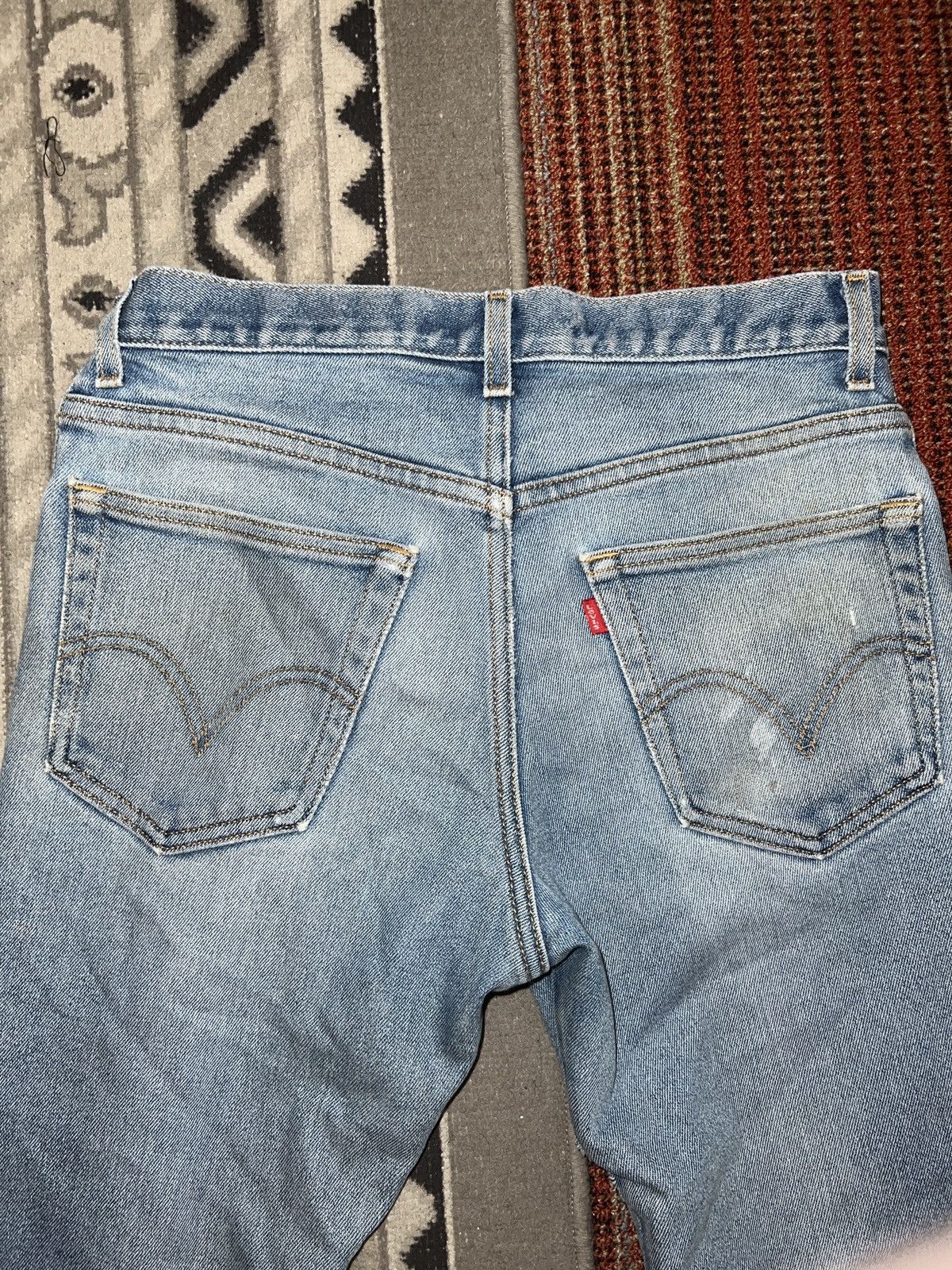 Levi's Vintage OOs Levis bootFlare Distressed 63 Grunge Denim Jeans Size US 33 - 3 Thumbnail