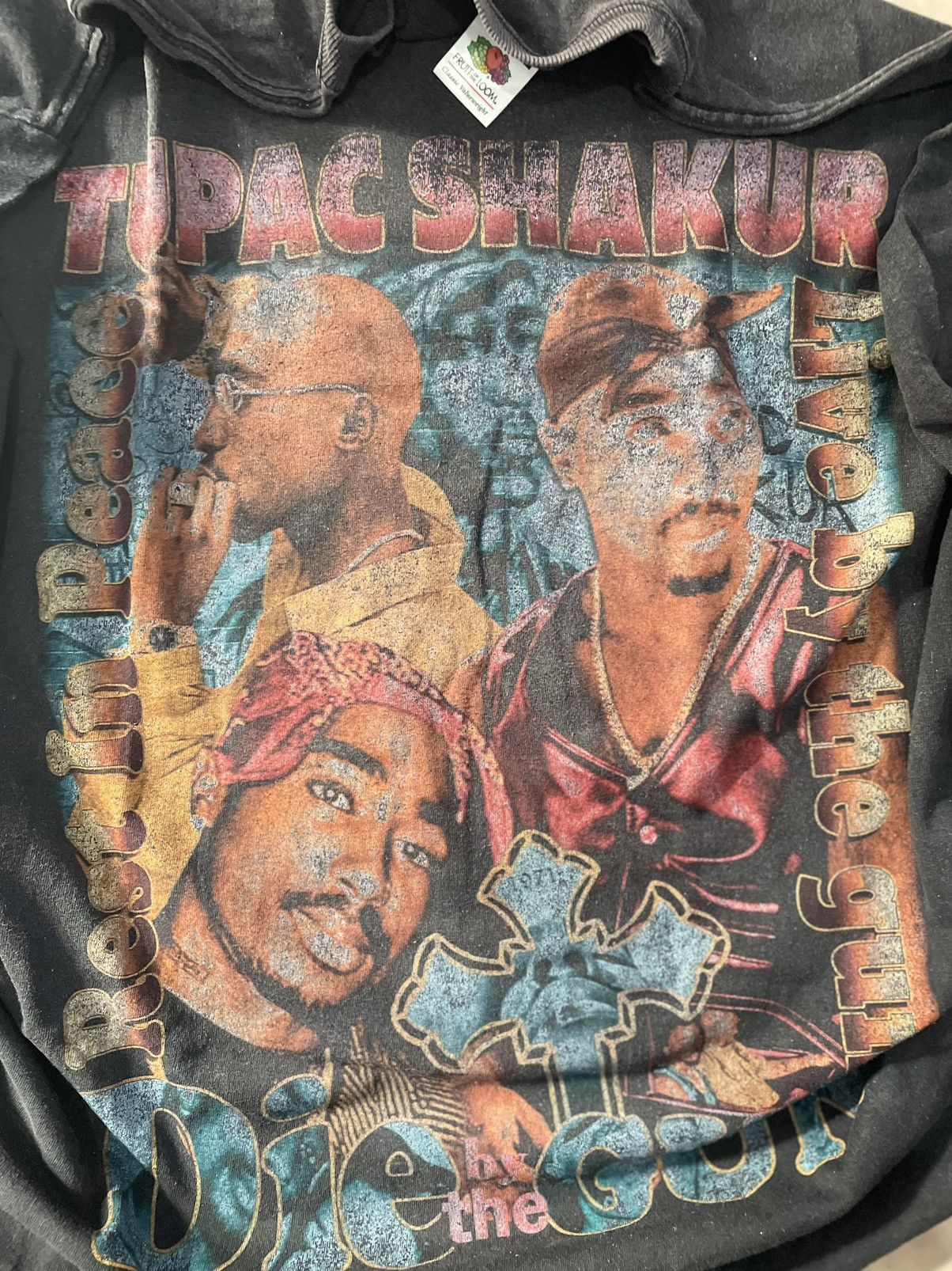 Band Tees × Vintage TUPAC DEAR MAMA Size US XL / EU 56 / 4 - 1 Thumbnail