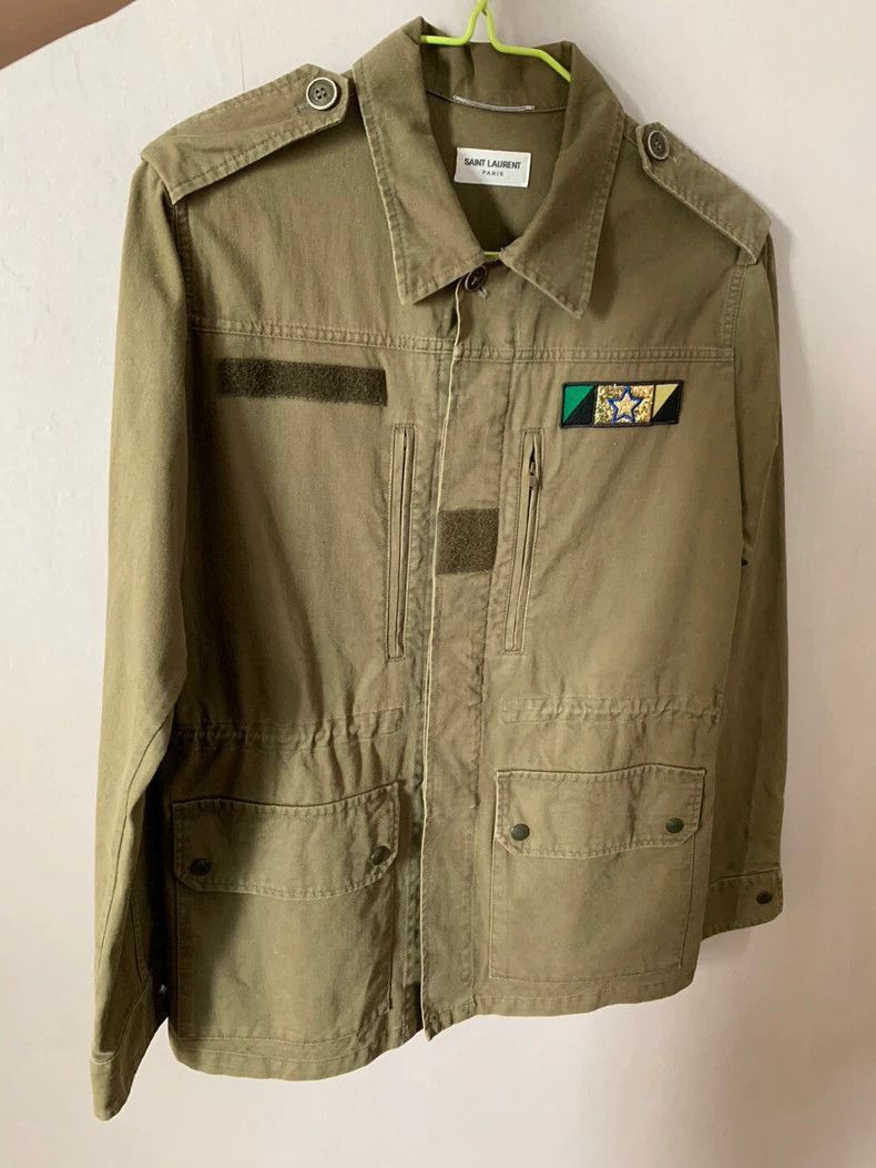Saint Laurent Paris Saint Laurent Paris Green Diamond Shark Jacket-2506 Size US M / EU 48-50 / 2 - 1 Thumbnail