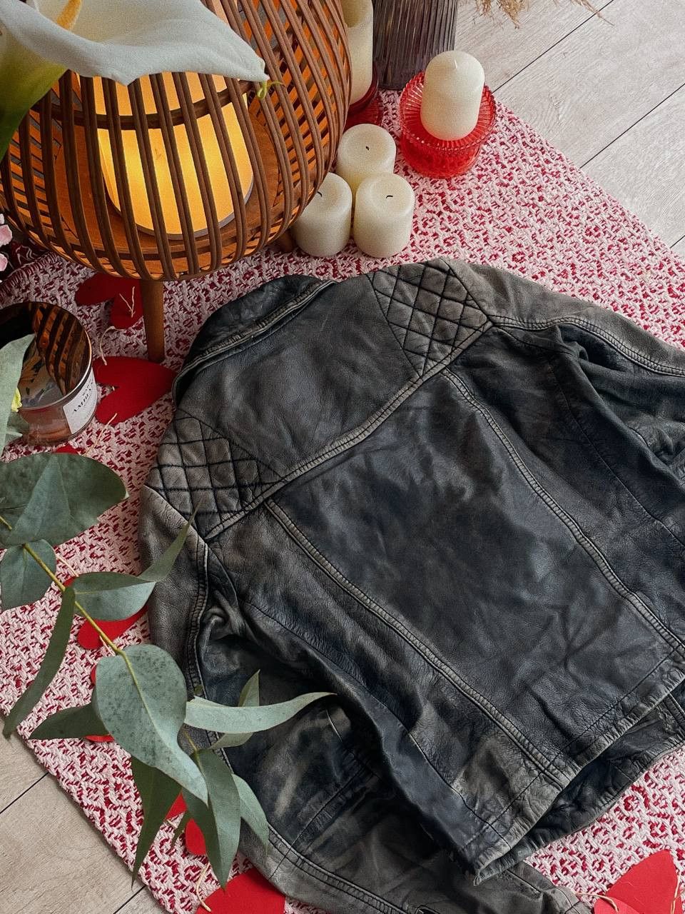 Allsaints AllSaints Grey Black Leather Biker Jacket Size XS / US 0-2 / IT 36-38 - 8 Thumbnail
