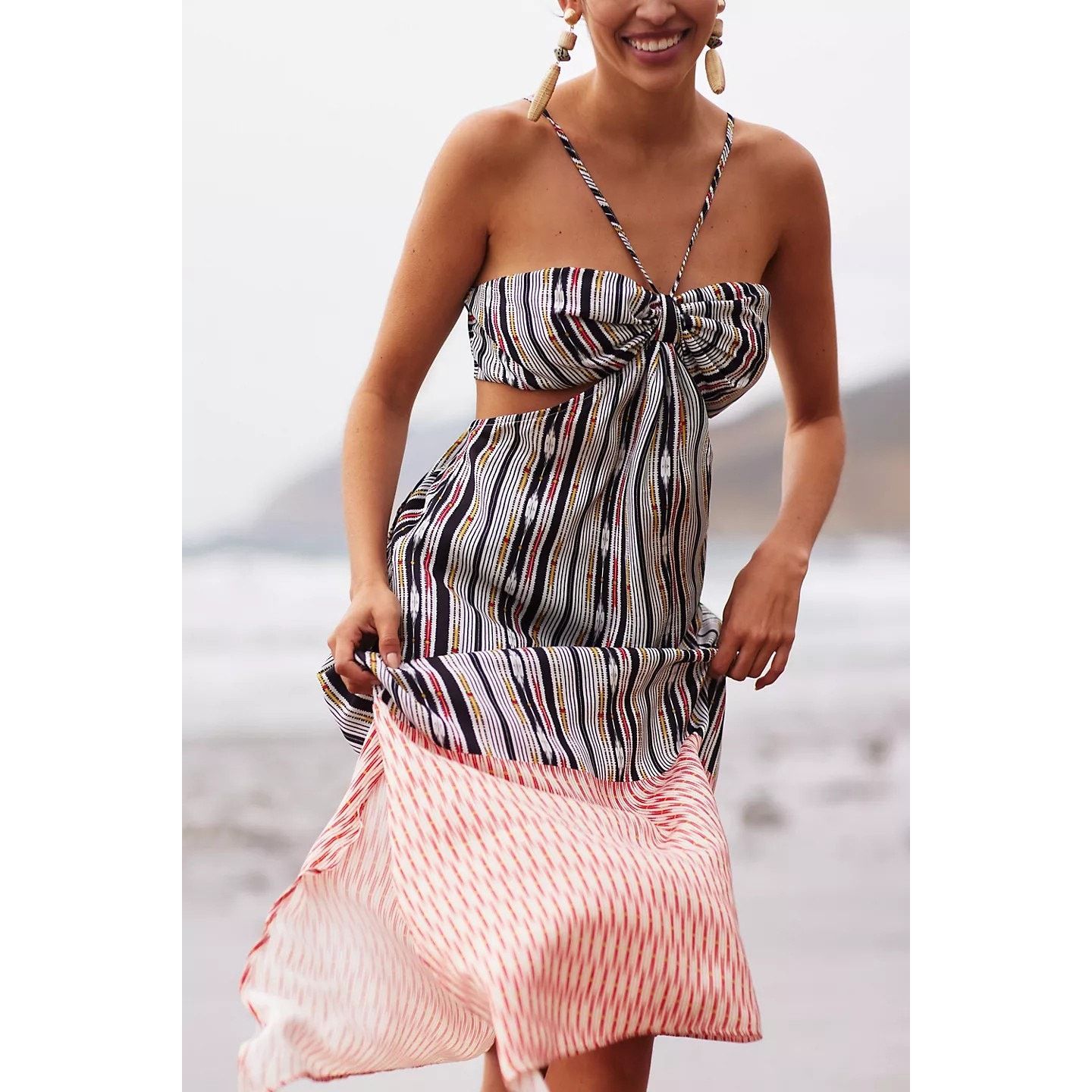 Anthropologie Anthropologie Bare Cutout Maxi Dress $118 SMALL Black Motif Size S / US 4 / IT 40 - 2 Thumbnail