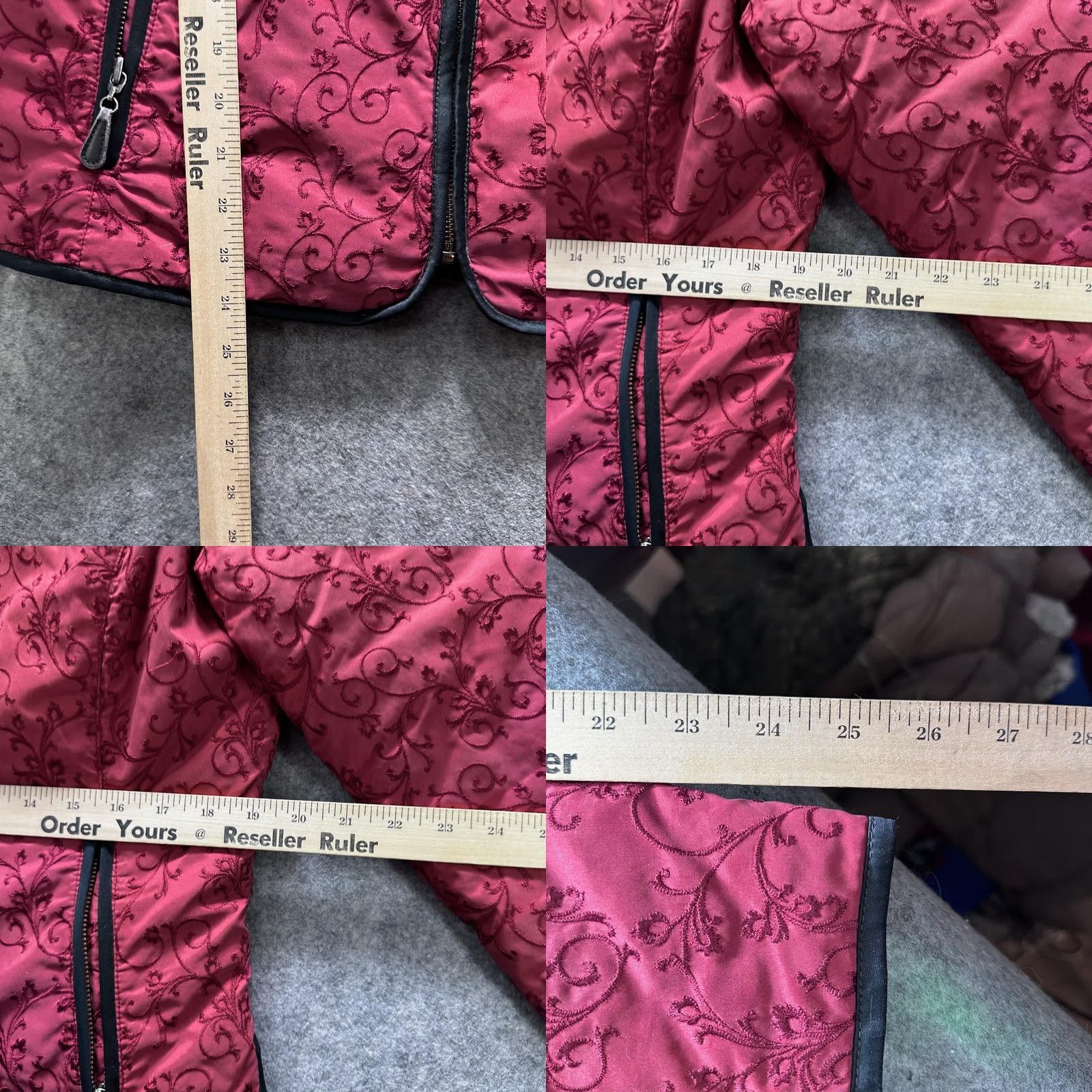 Eddie Bauer Eddie Bauer Jacket Womens L Pink Quilted Floral Down Puffer Zip Pockets Size L / US 10 / IT 46 - 8 Thumbnail