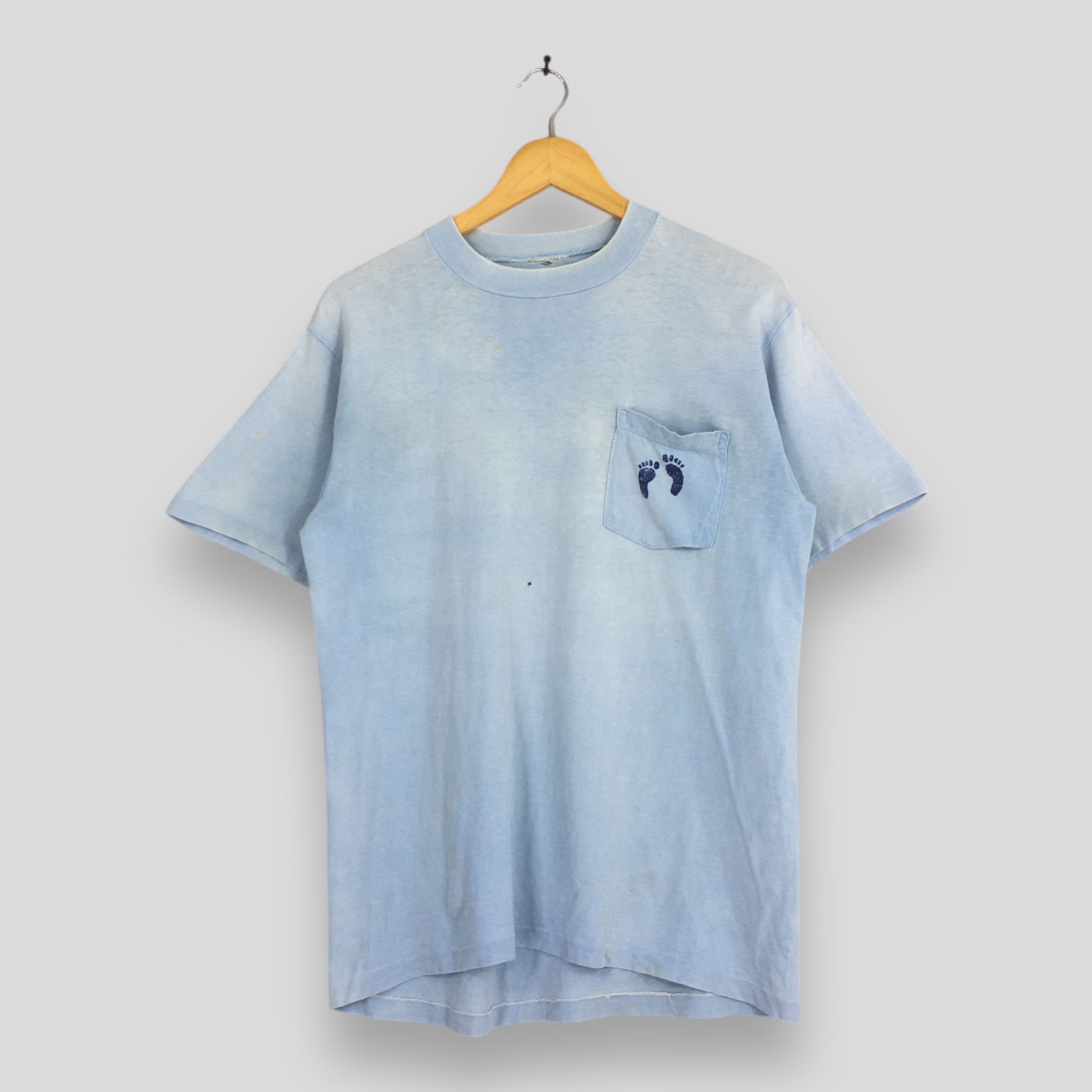 Hang Ten Vintage 1980's Hang Ten Surfing Footprint T shirt M Size US M / EU 48-50 / 2 - 4 Thumbnail