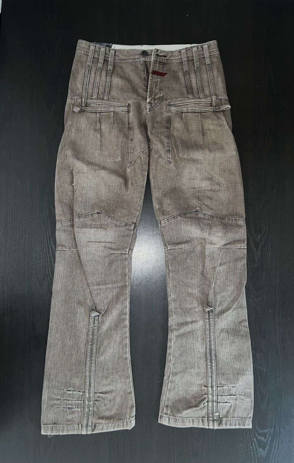 Marithe + Francois Girbaud Marithé + François Girbaud Bondage Denim Pants Size US 30 / EU 46 - 2 Thumbnail