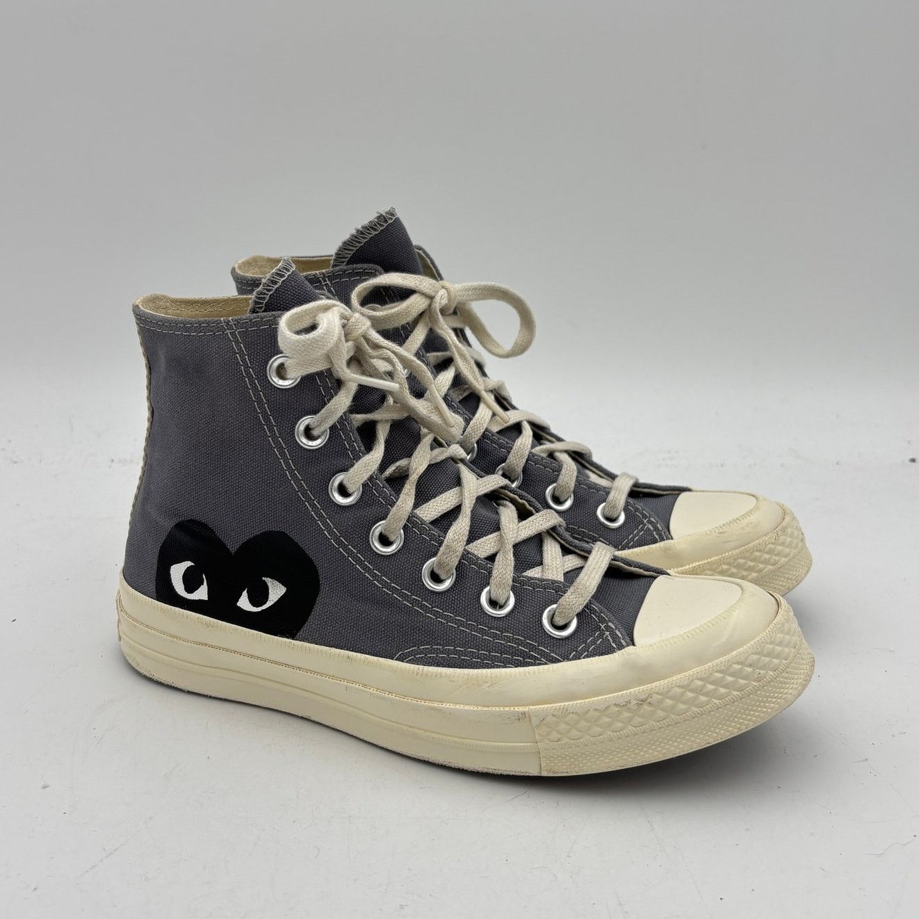 Comme des Garcons × Converse Converse Comme des Garcons Play Heart High Sneakers Womens 6 Size US 6 / IT 36 - 1 Thumbnail