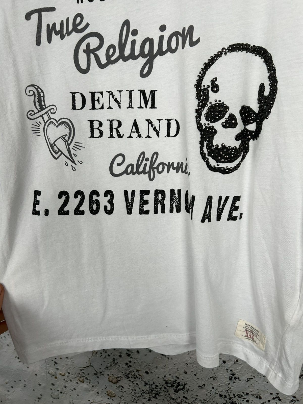 True Religion Vintage True Religion Y2K Graphic Tee Skate Punk Avant Garde Size US S / EU 44-46 / 1 - 4 Thumbnail