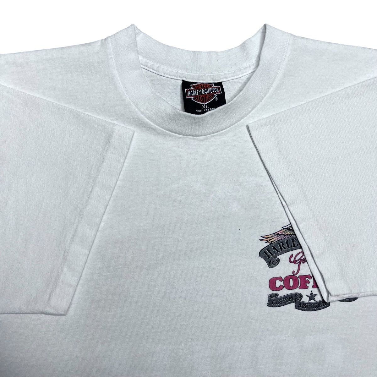 Harley Davidson 93 Harley Davidson Genuine Coffee Custom American Blend Tee Size US XL / EU 56 / 4 - 3 Thumbnail
