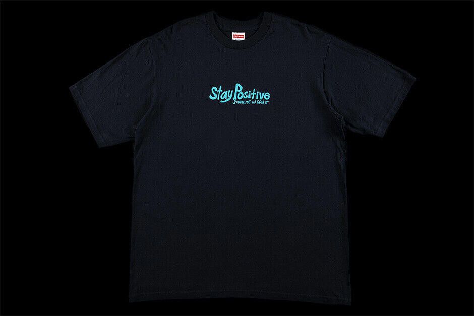 Supreme FW20 SUPREME STAY POSITIVE TEE NAVY T-SHIRT M Size US M / EU 48-50 / 2 - 2 Thumbnail