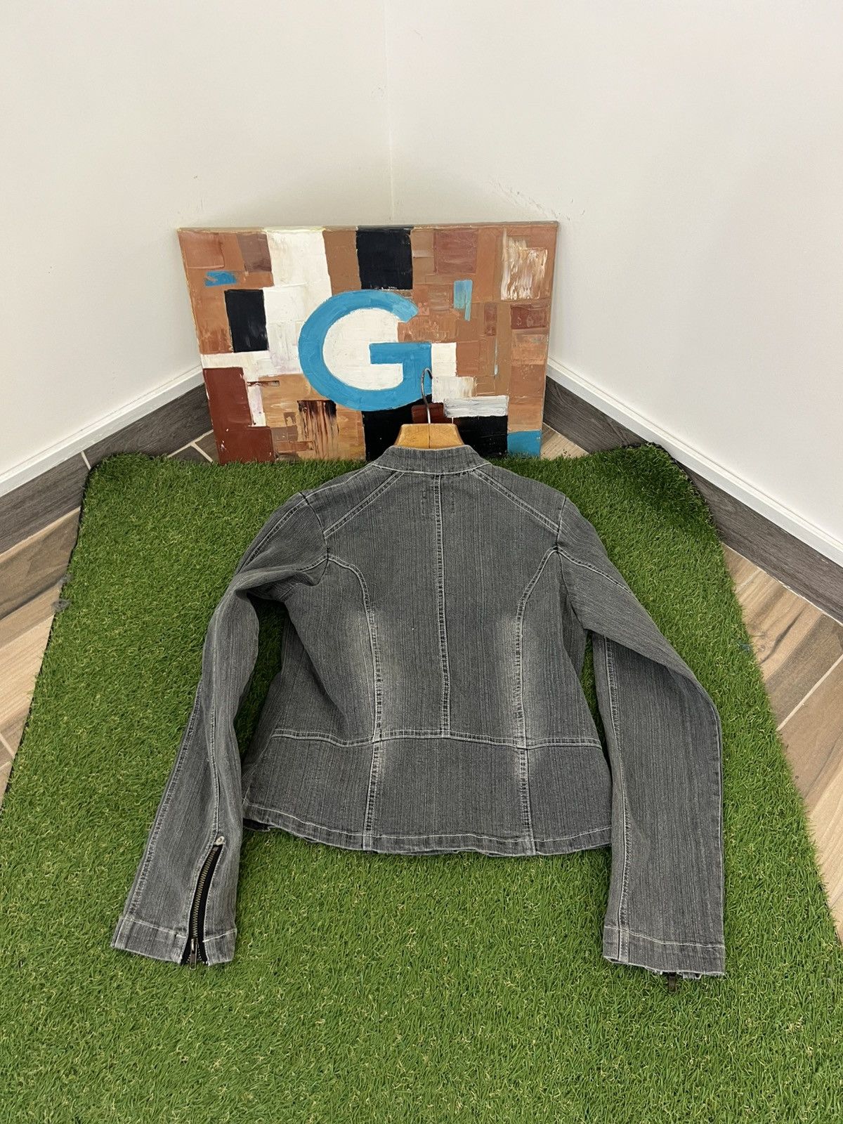Japanese Brand × Vintage Vintage Japanese biker denim jacket Size M / US 6-8 / IT 42-44 - 7 Thumbnail
