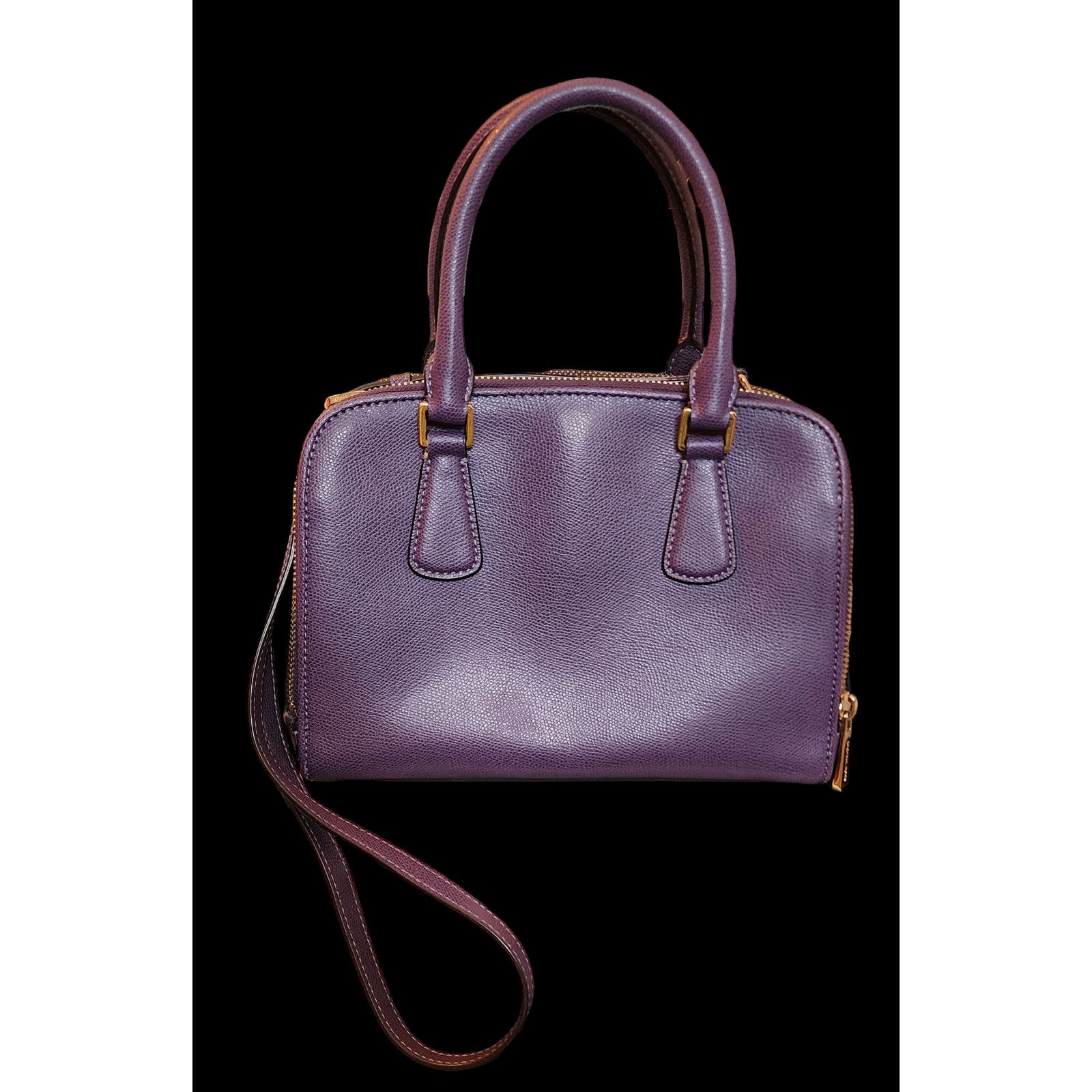 Michael Kors Michael Kors Houston Double Zip Crossgrain Leather purple Size ONE SIZE - 2 Thumbnail