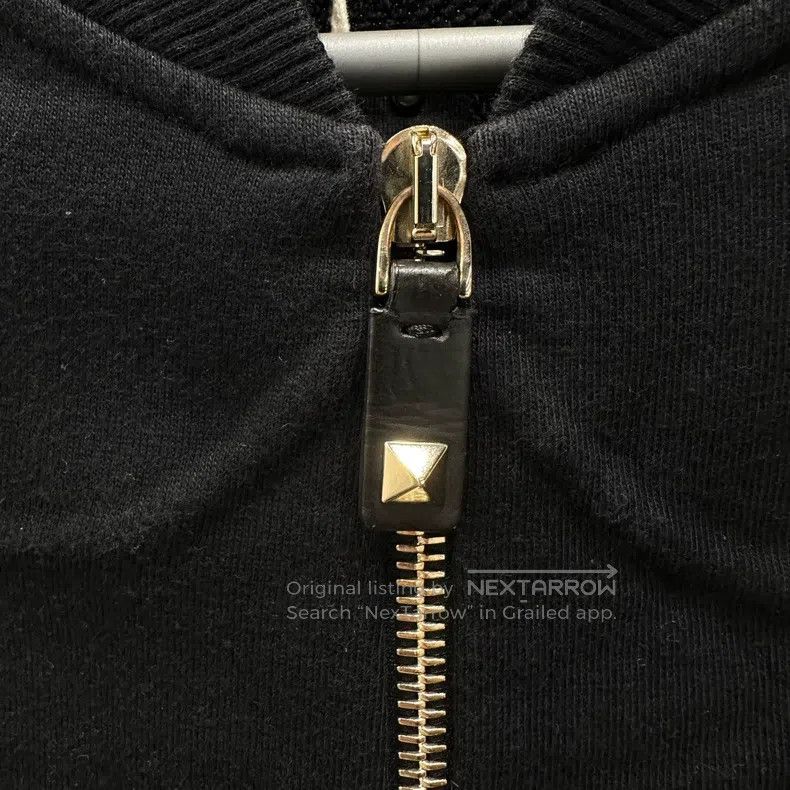 Valentino Valentino MAR436 Stud Wave Zip Jacket Size XL / US 12-14 / IT 48-50 - 6 Thumbnail